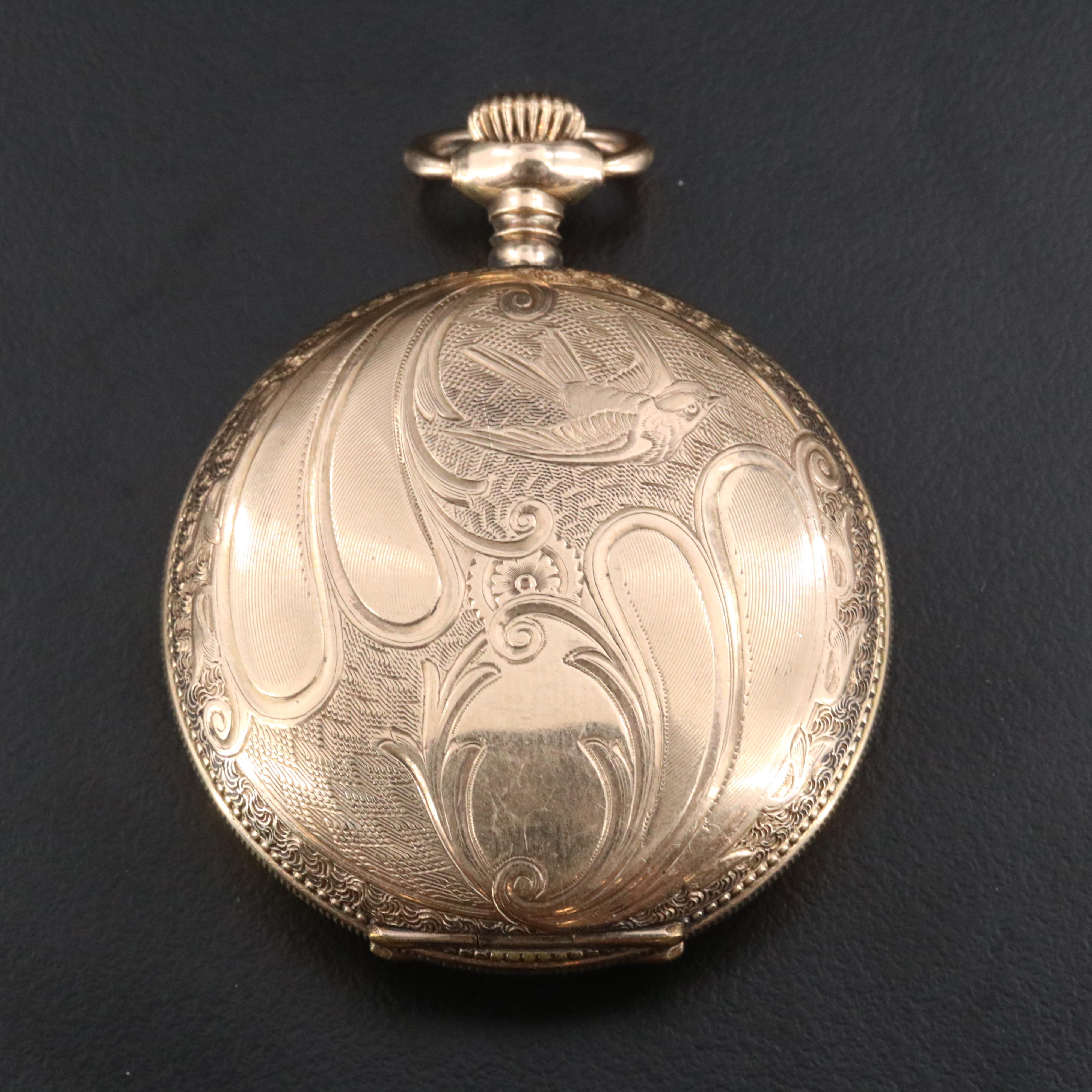 1919 Elgin Gold-Filled Hunting Case Pocket Watch