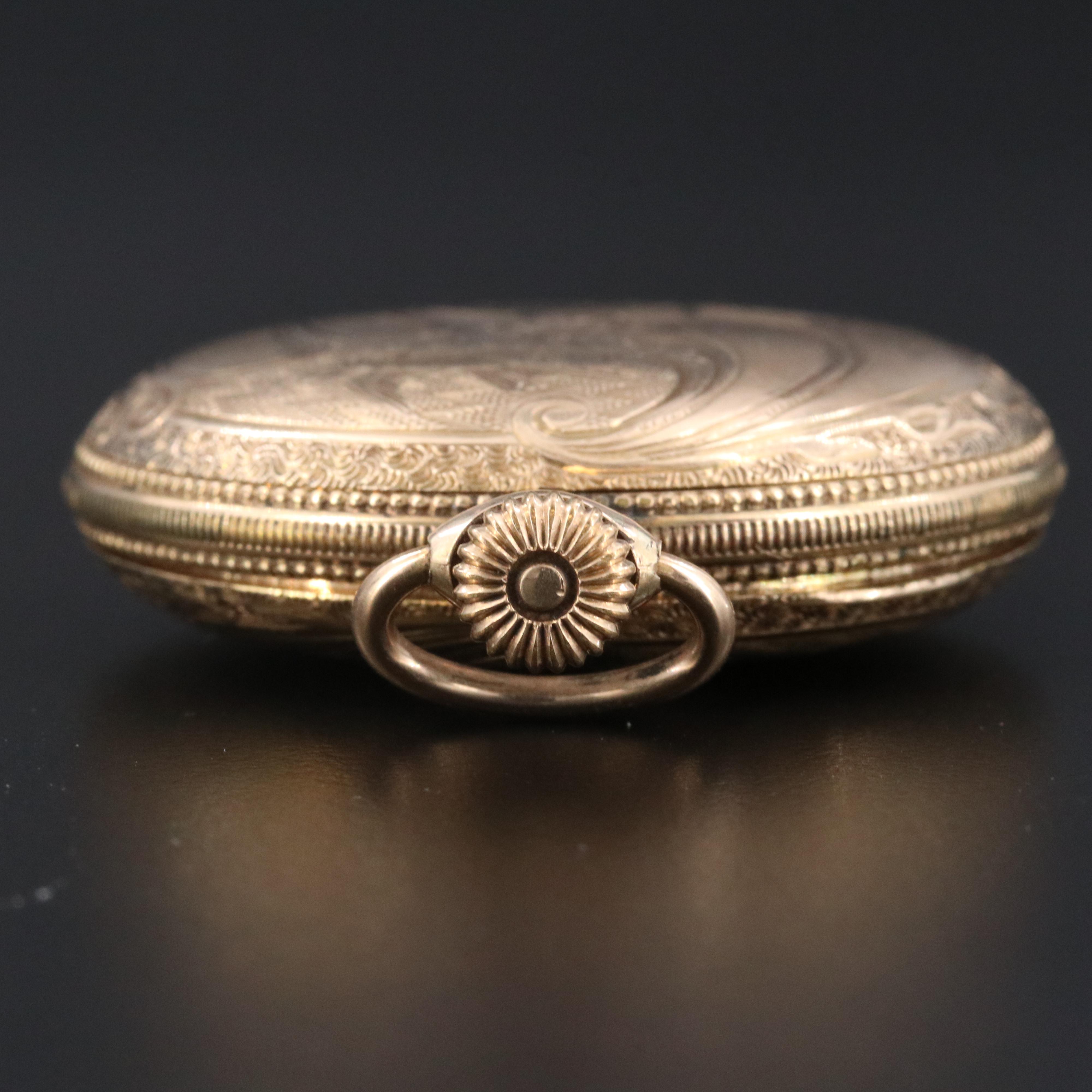 1919 Elgin Gold-Filled Hunting Case Pocket Watch