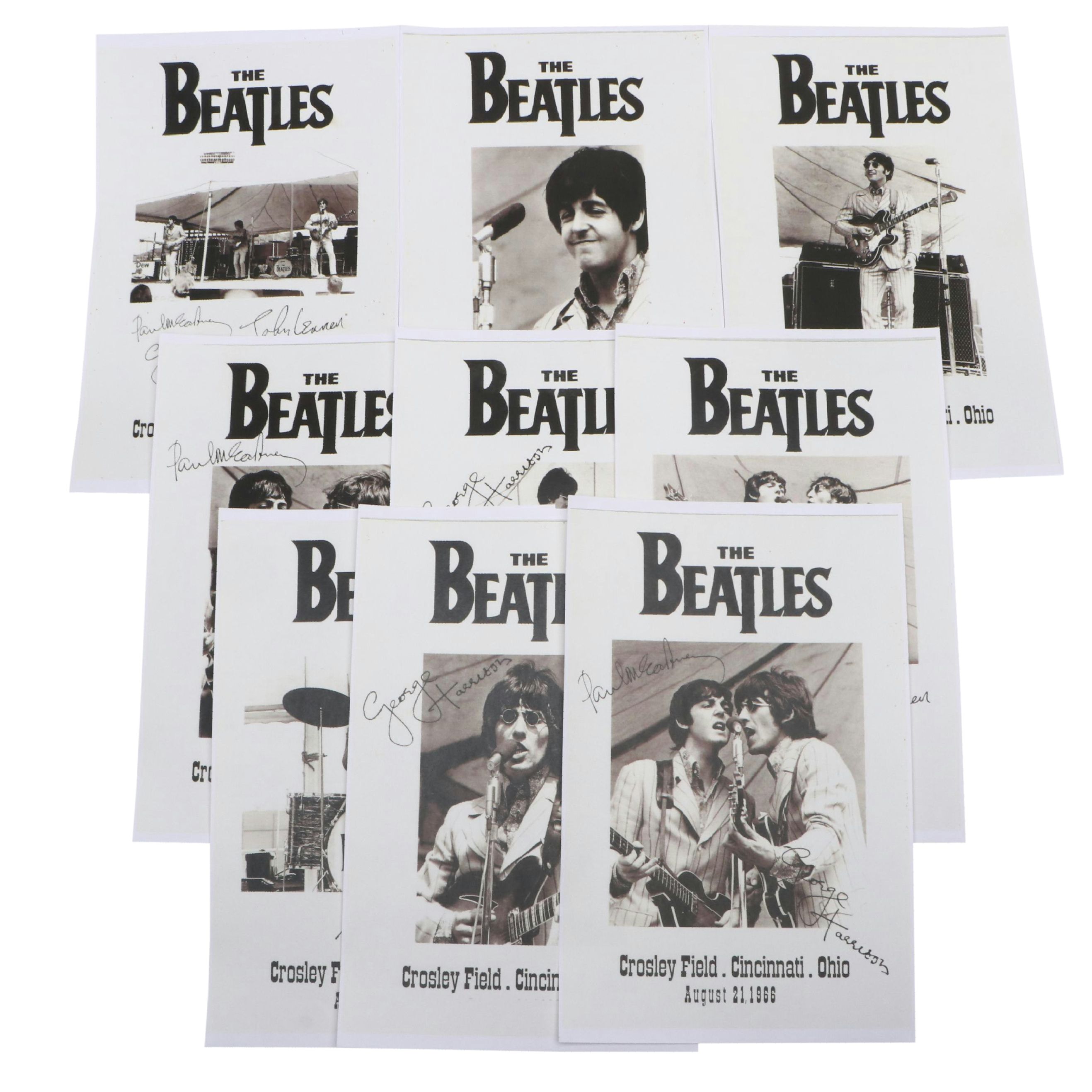 The Beatles Crosley Field Cincinnati Concert Reproduction Posters