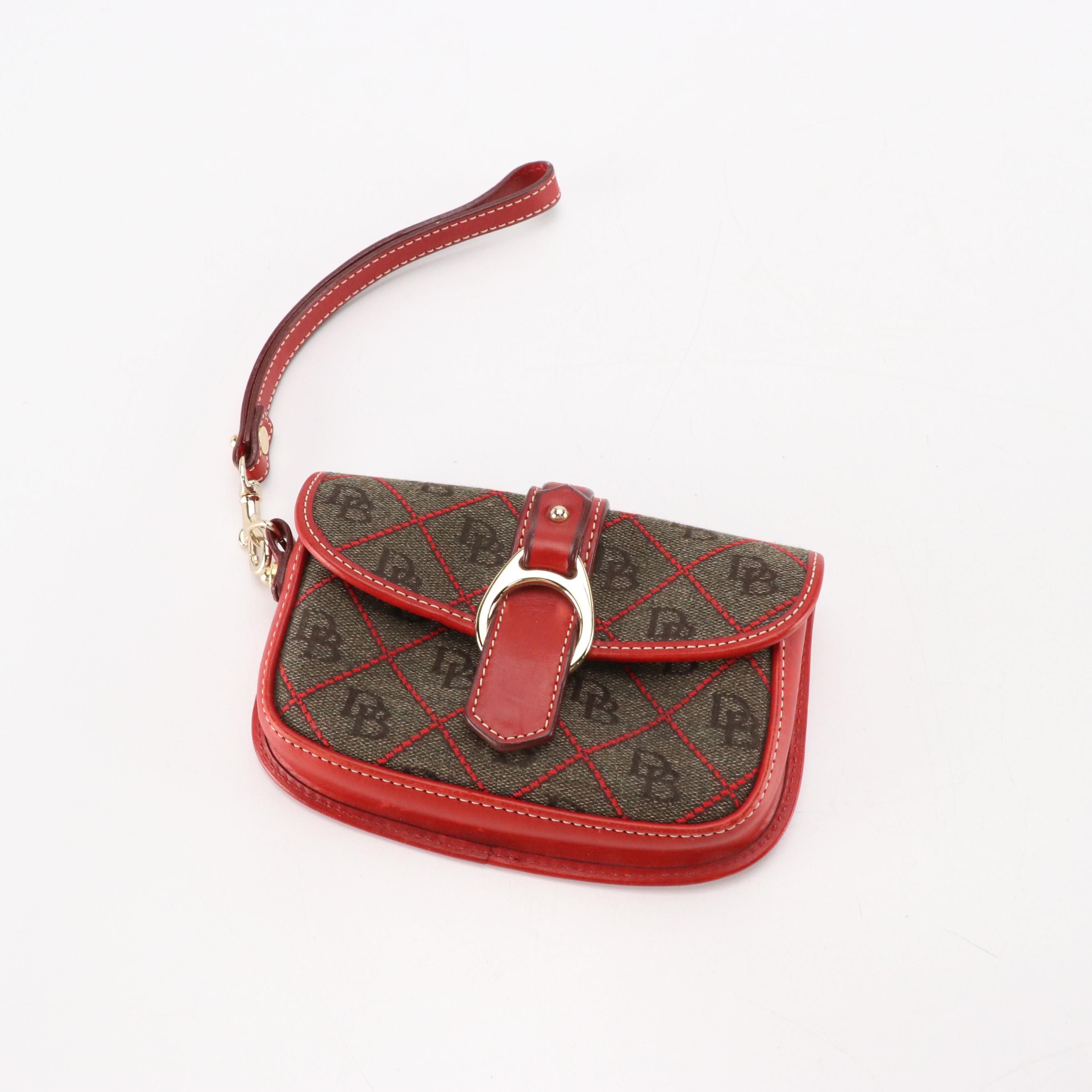 Dooney & Bourke Gray DB Canvas Two-Way Bag, Crossbody Bags and Wristlet