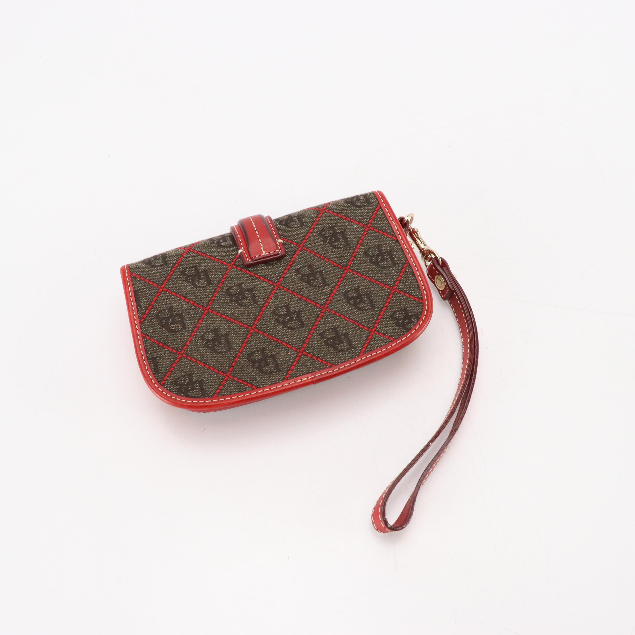 Dooney & Bourke Gray DB Canvas Two-Way Bag, Crossbody Bags and Wristlet