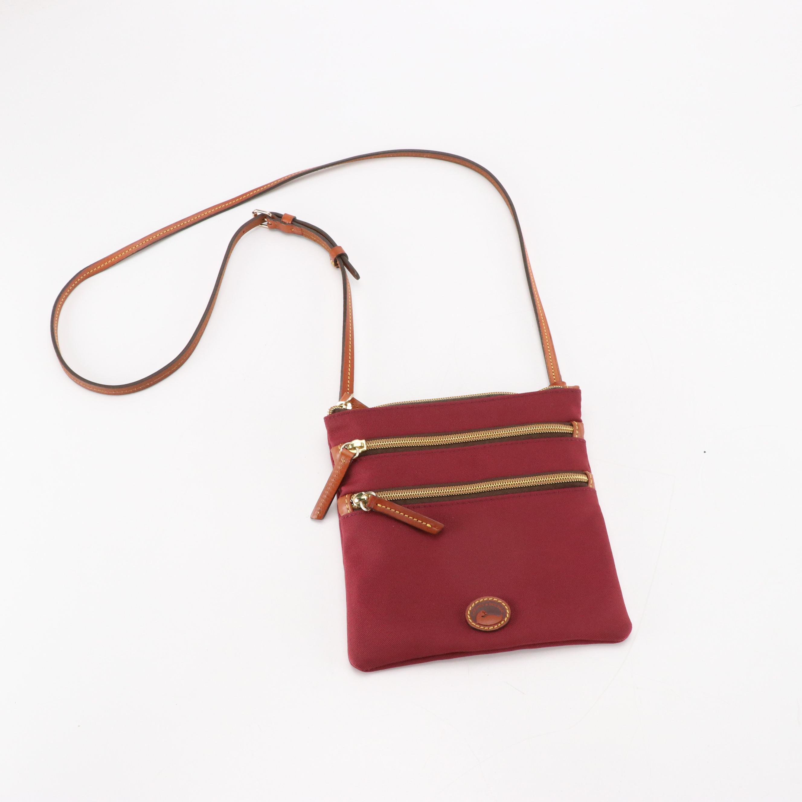 Dooney & Bourke Gray DB Canvas Two-Way Bag, Crossbody Bags and Wristlet