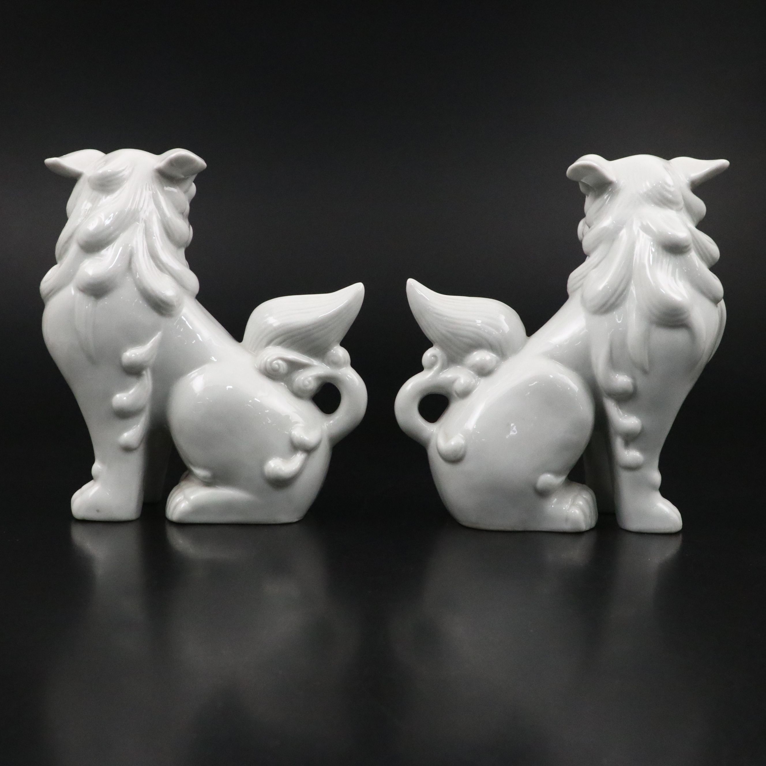 Chinese Blanc de Chine Guardian Lion Pair