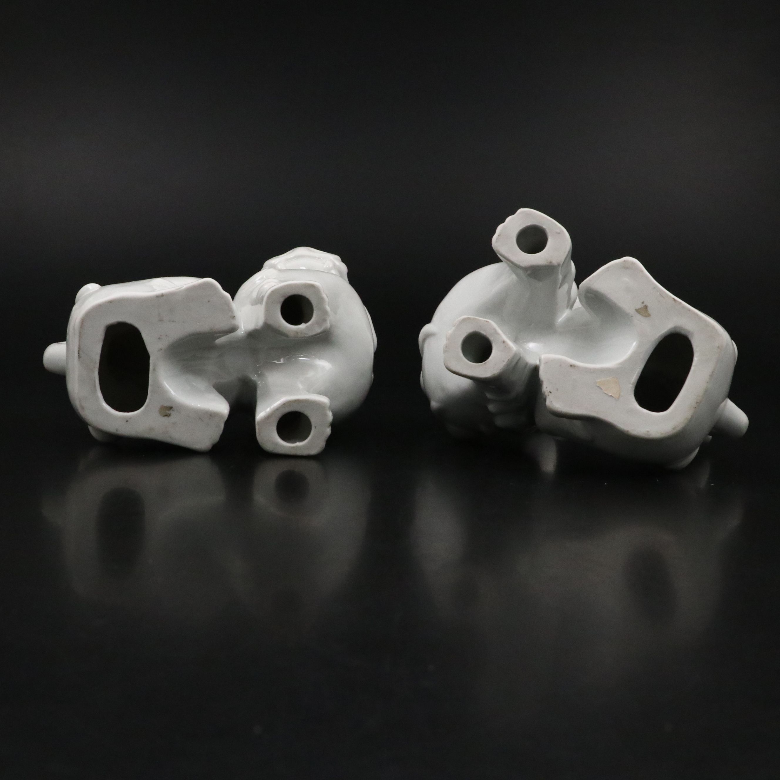 Chinese Blanc de Chine Guardian Lion Pair