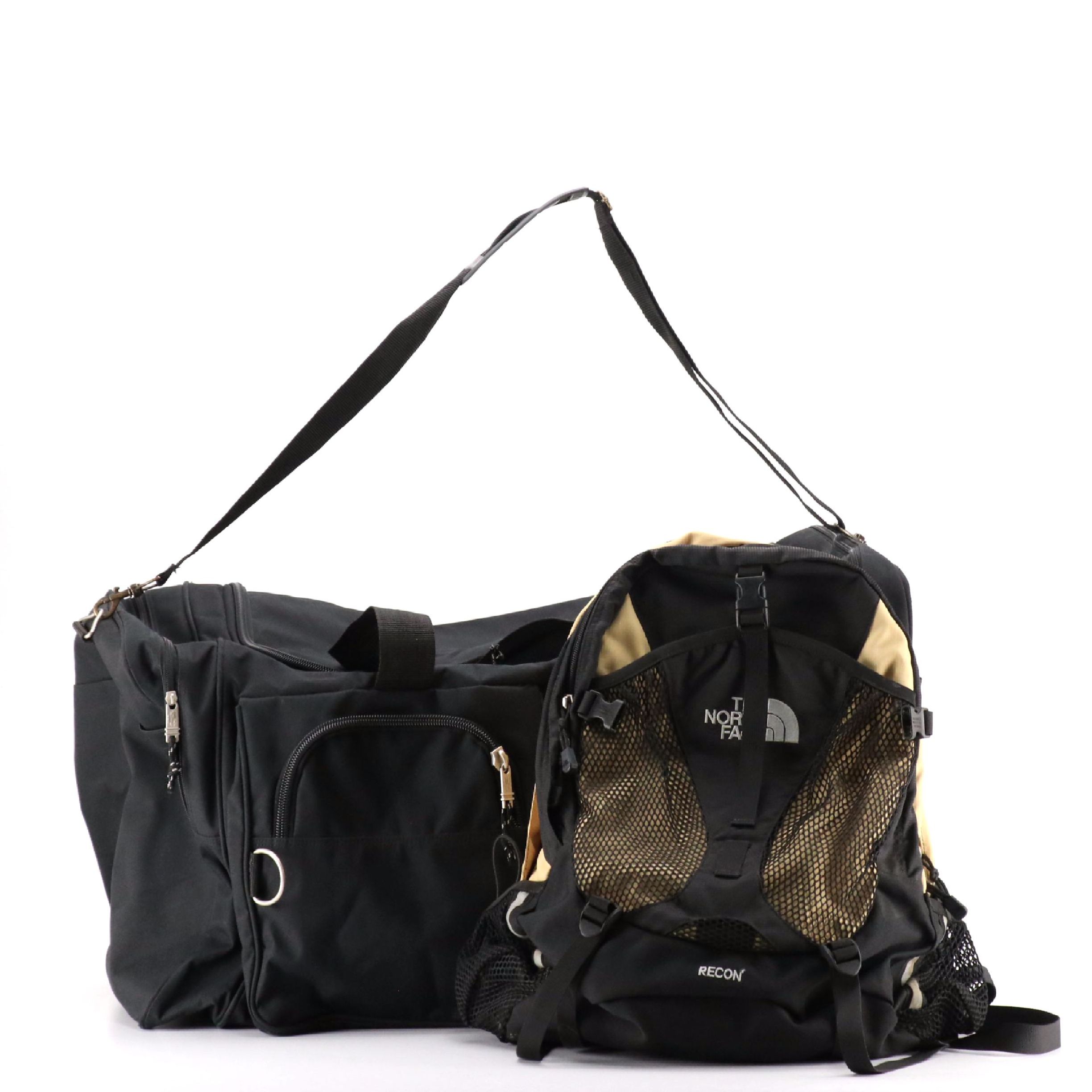 The North Face Backpack, Pine Creek Extra Large Black Nylon Duffel Bag