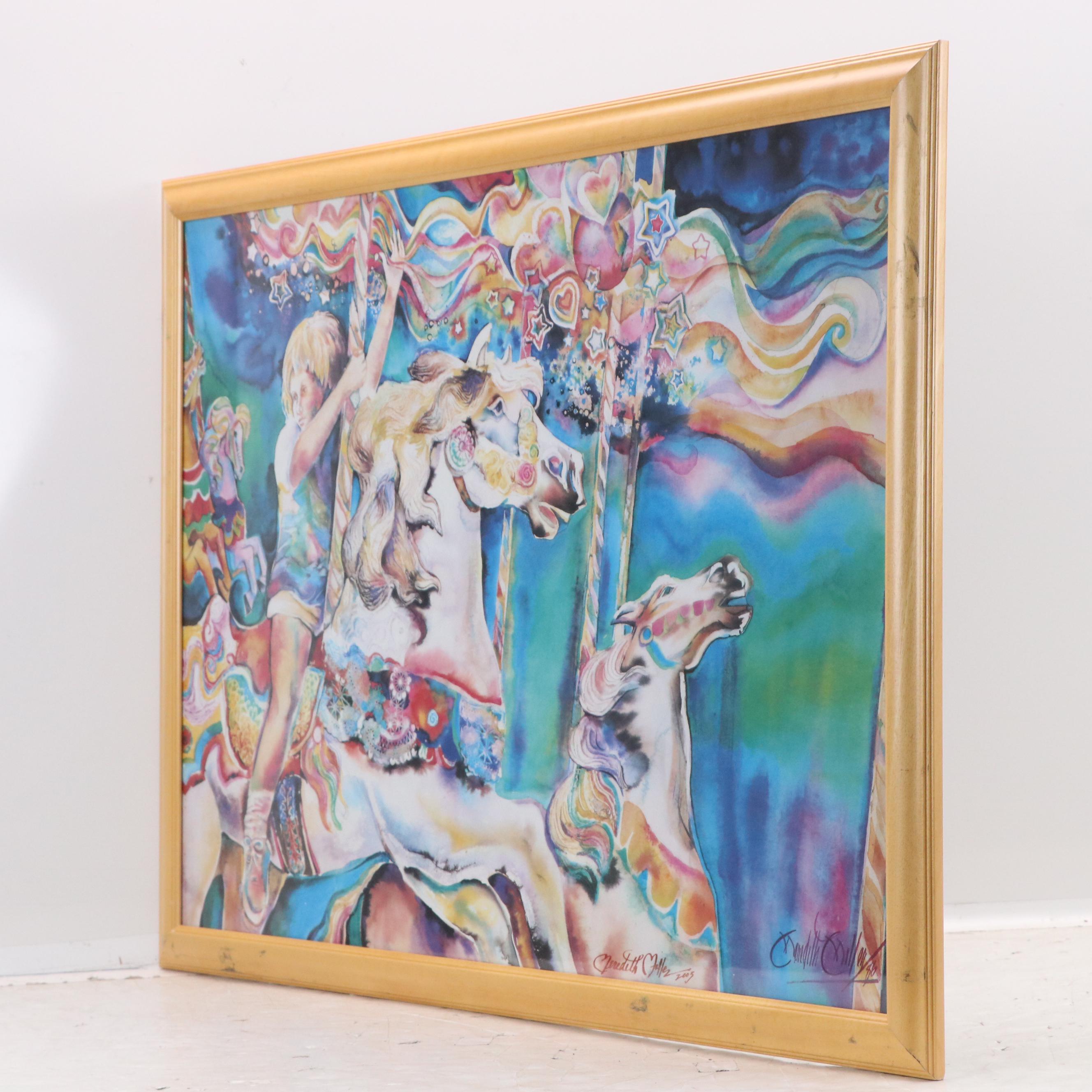 Meredith Miller Surrealist Offset Lithograph, 21st Century