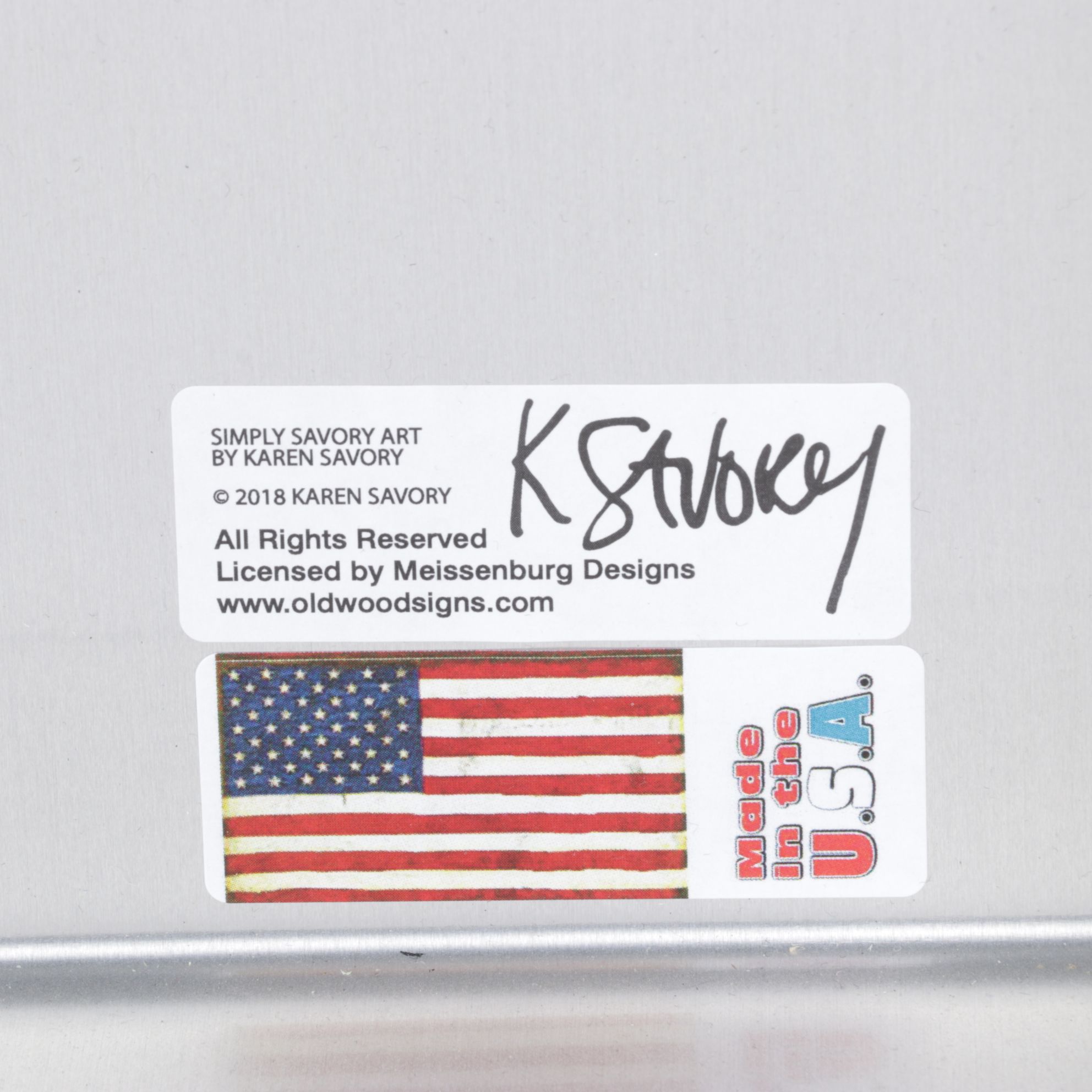 Giclée Metal Box Art After Karen Savory "Wild Beauty", 2018