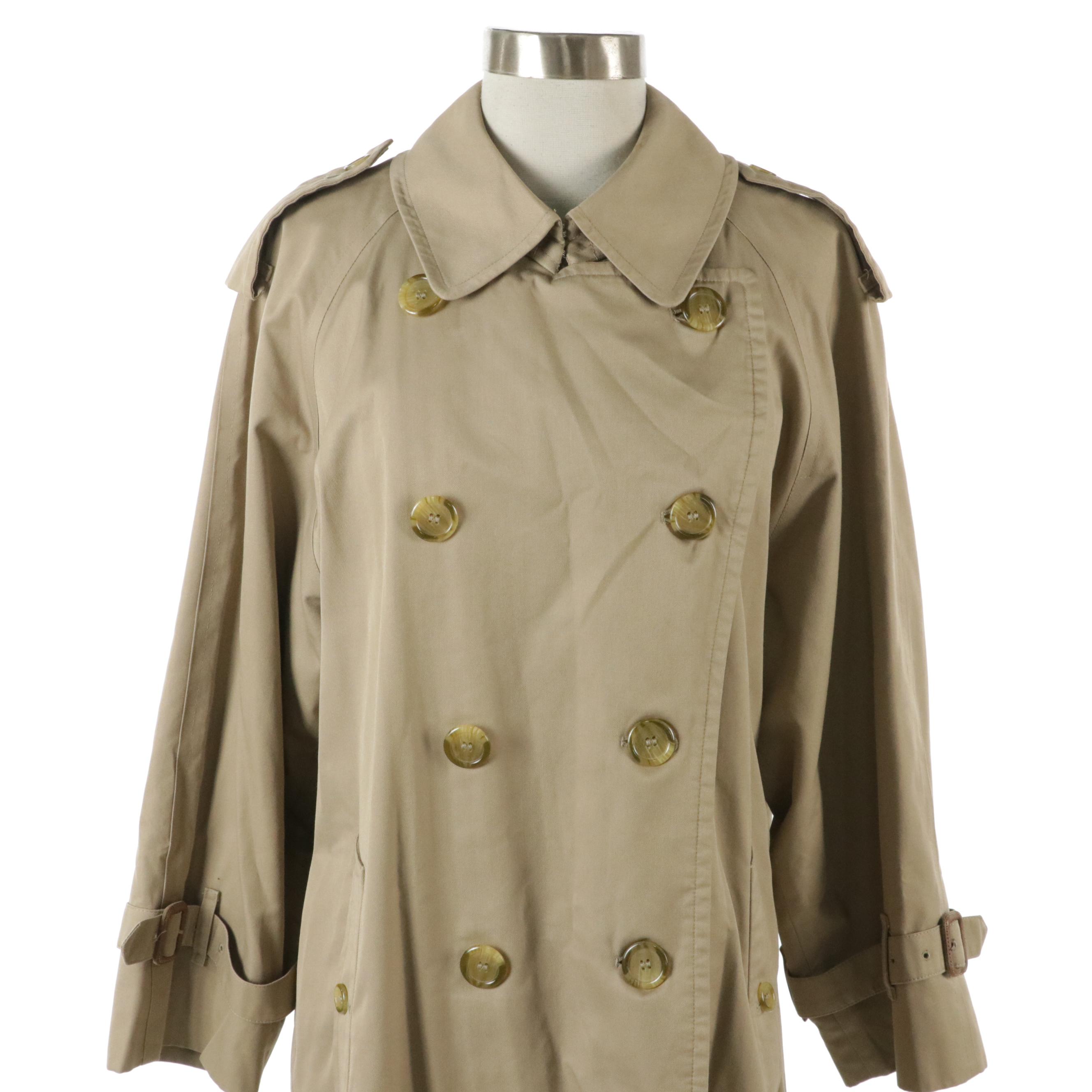 Burberrys of London Cotton Gabardine Double-Breasted Trench Coat