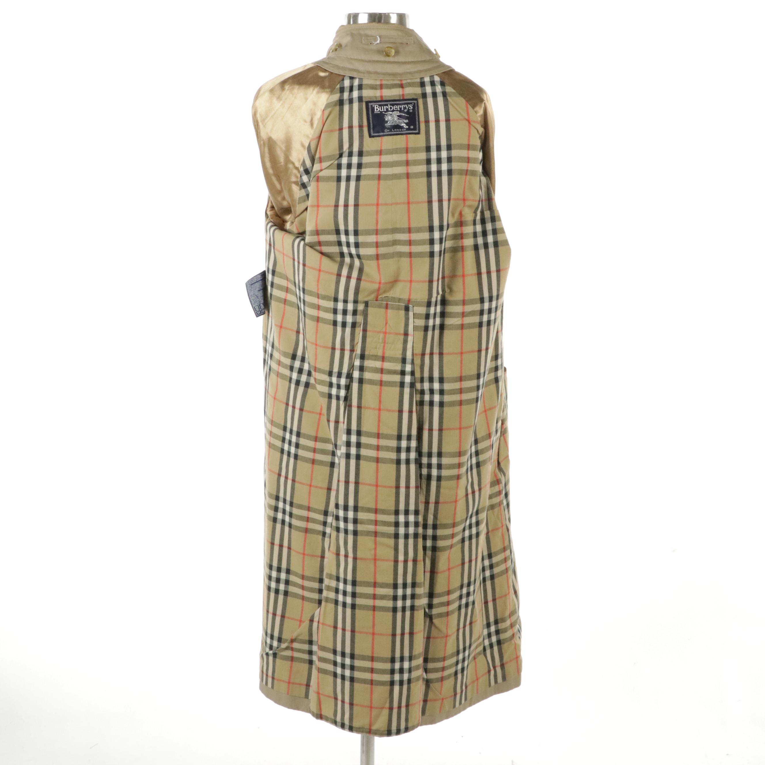 Burberrys of London Cotton Gabardine Double-Breasted Trench Coat