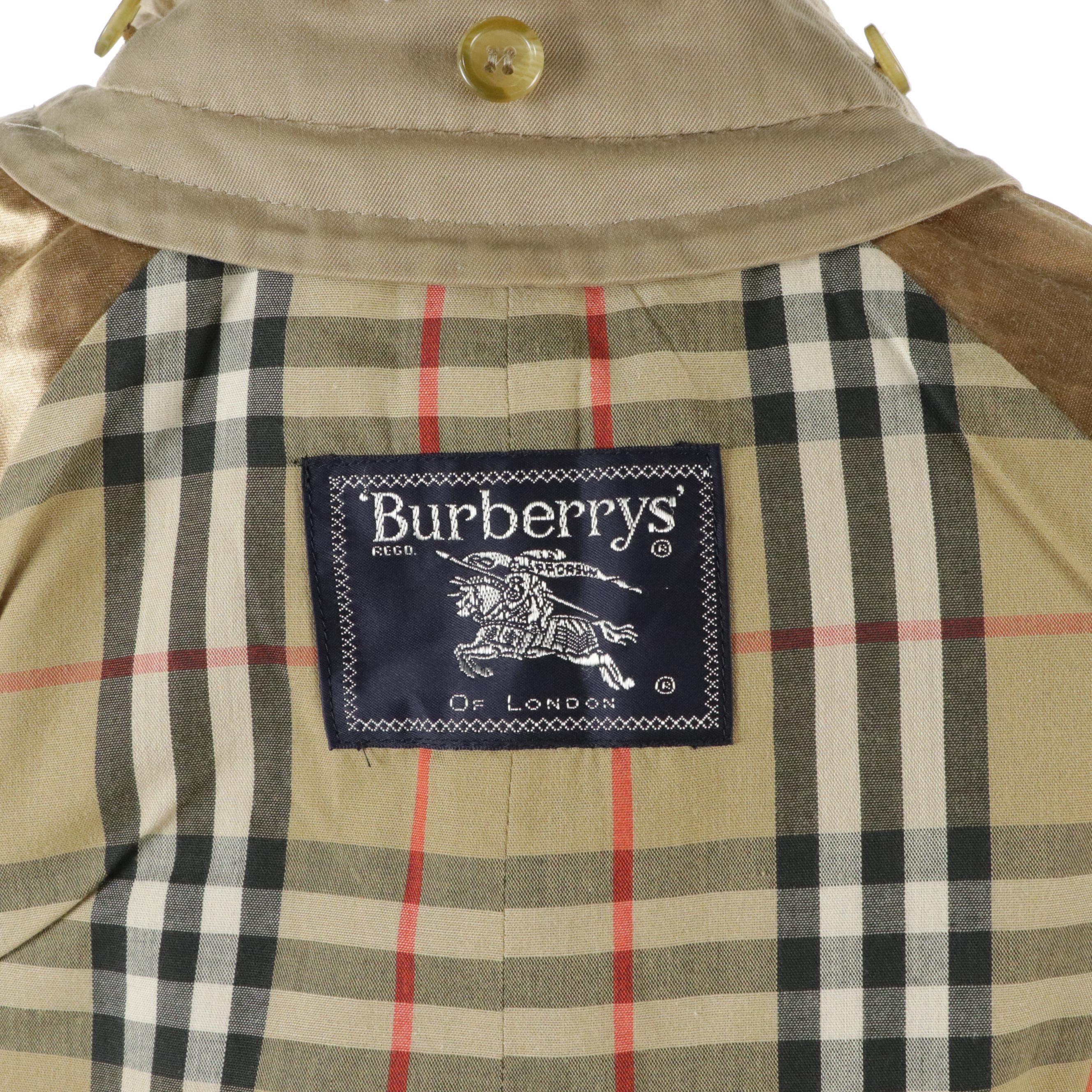 Burberrys of London Cotton Gabardine Double-Breasted Trench Coat