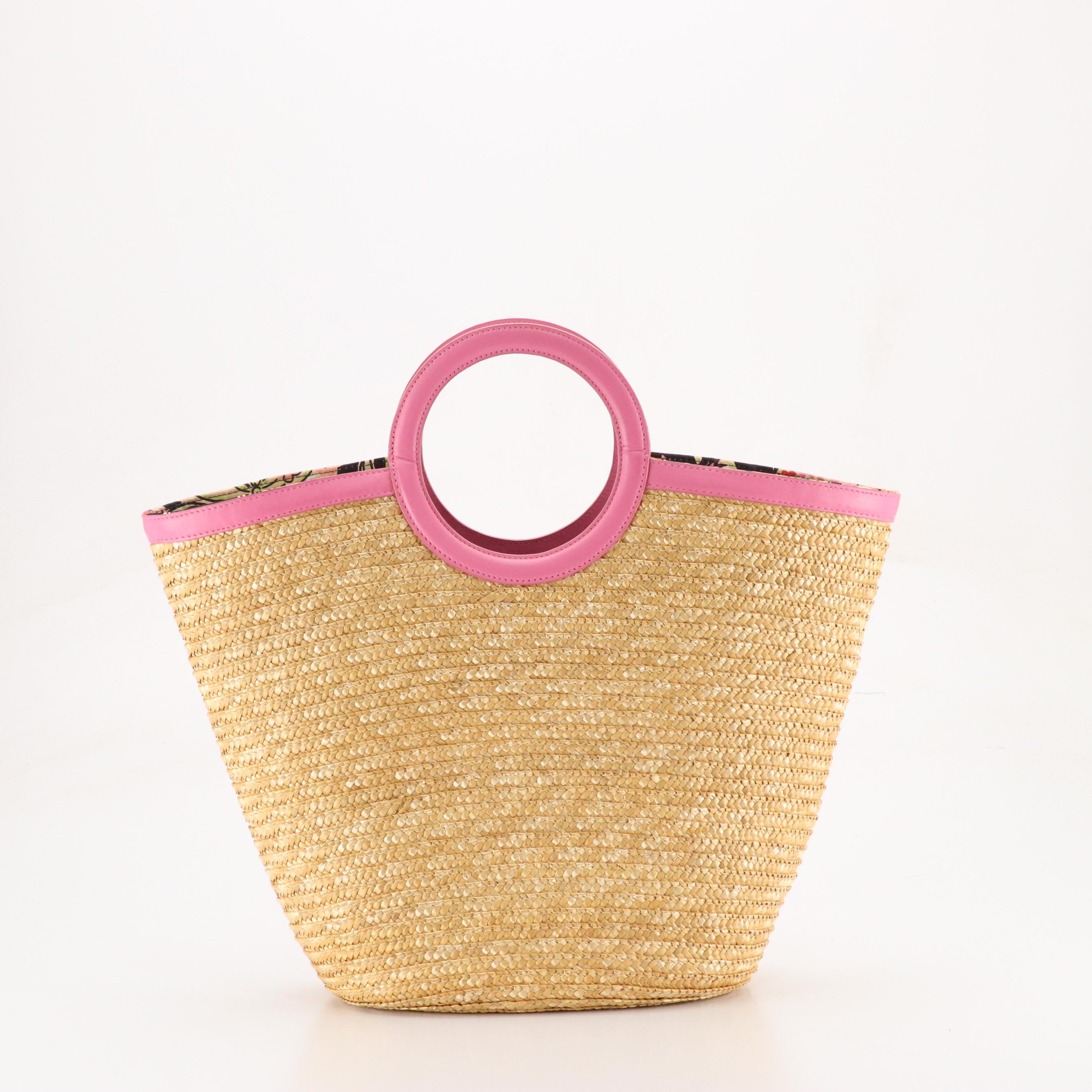 Lilly Pulitzer Wheat Straw Bucket Tote, Brahmin & Cole Haan Shoulder Bags & More