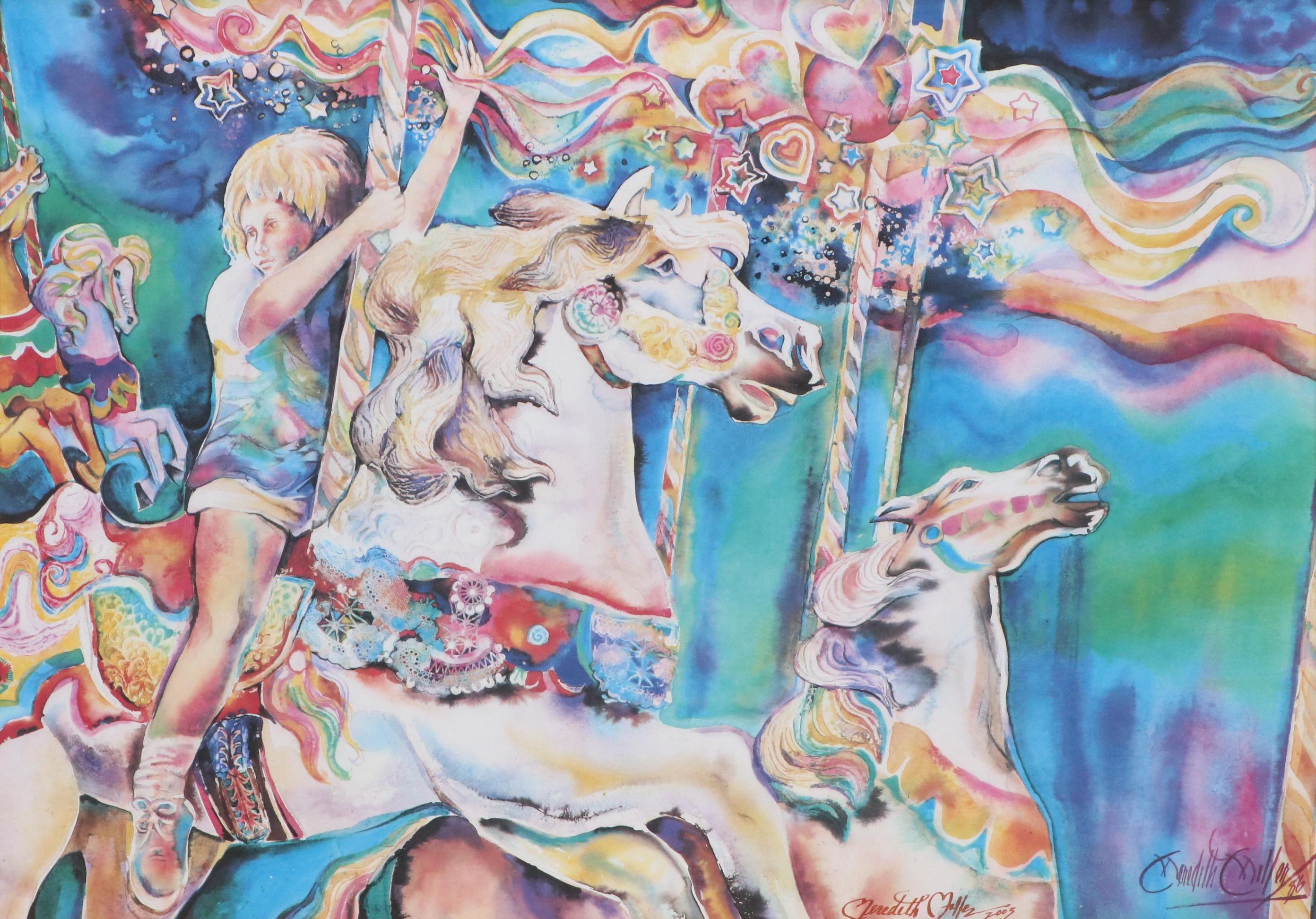 Meredith Miller Surrealist Offset Lithograph, 21st Century