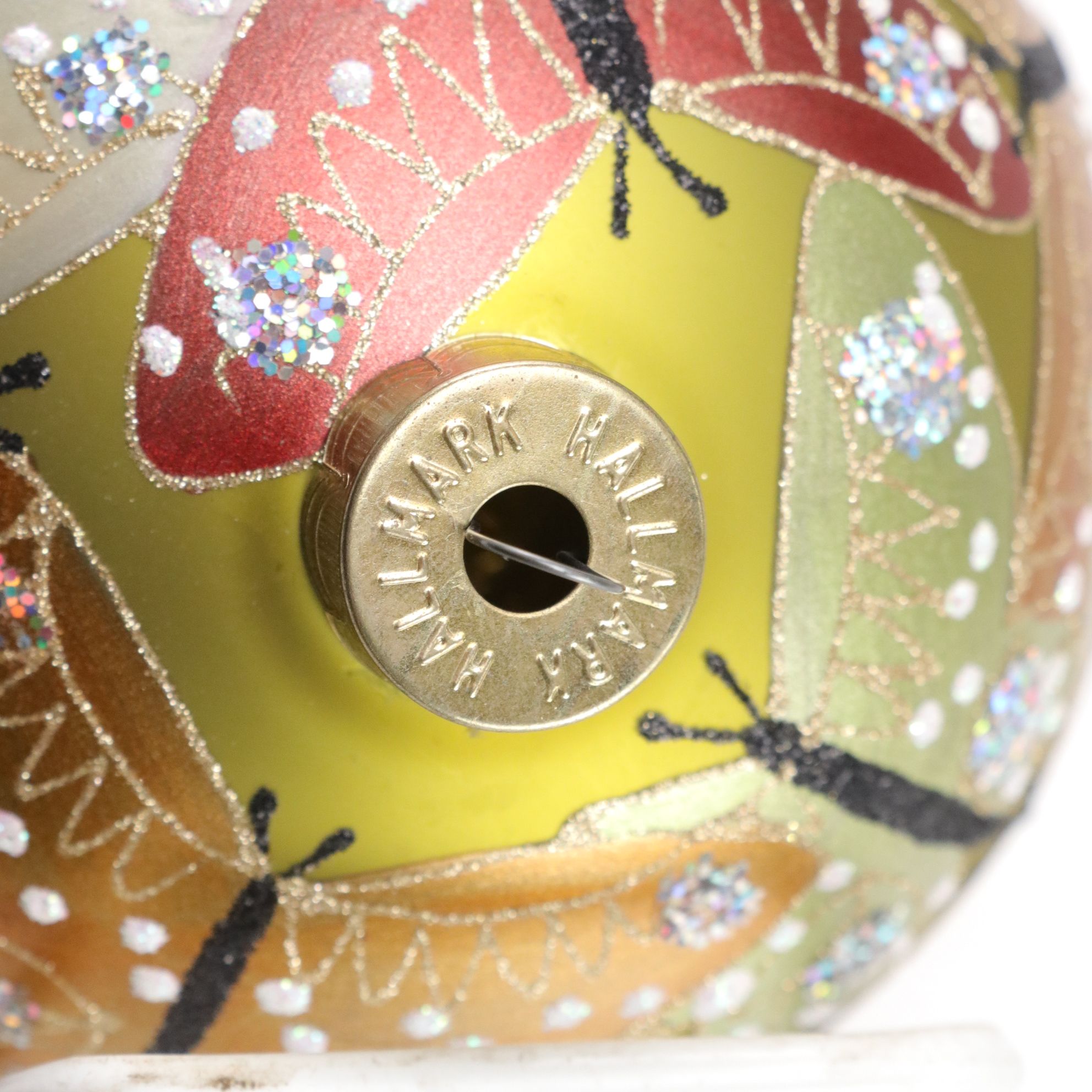 Six Hand-Painted Glass Ball Christmas Ornaments