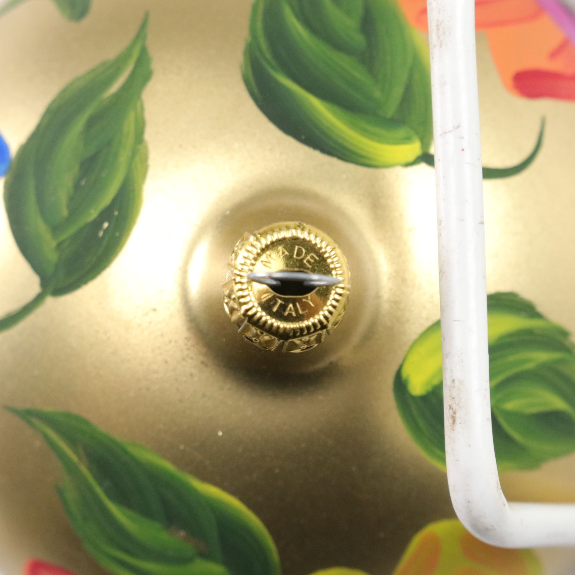 Six Hand-Painted Glass Ball Christmas Ornaments