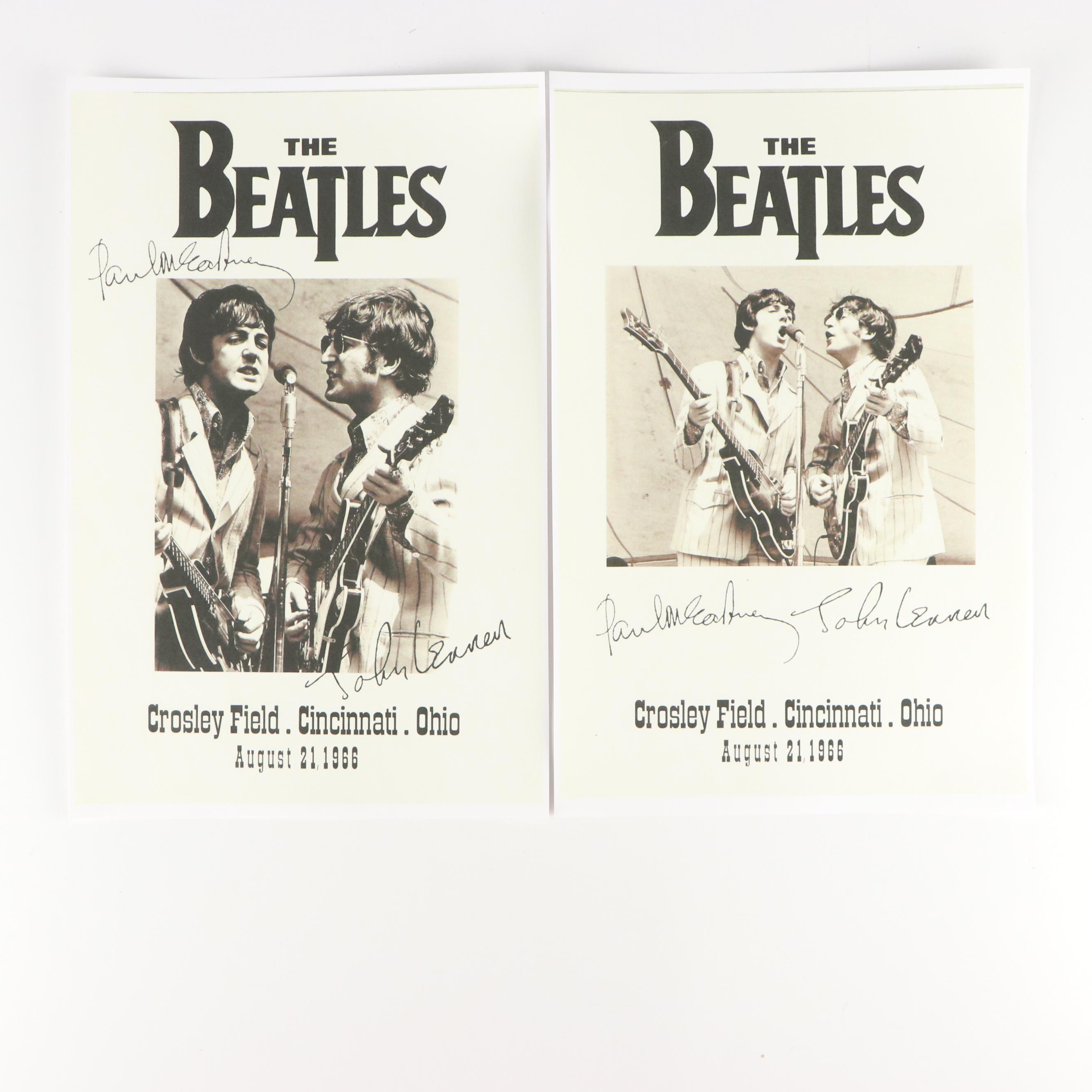 The Beatles Crosley Field Cincinnati Concert Reproduction Posters