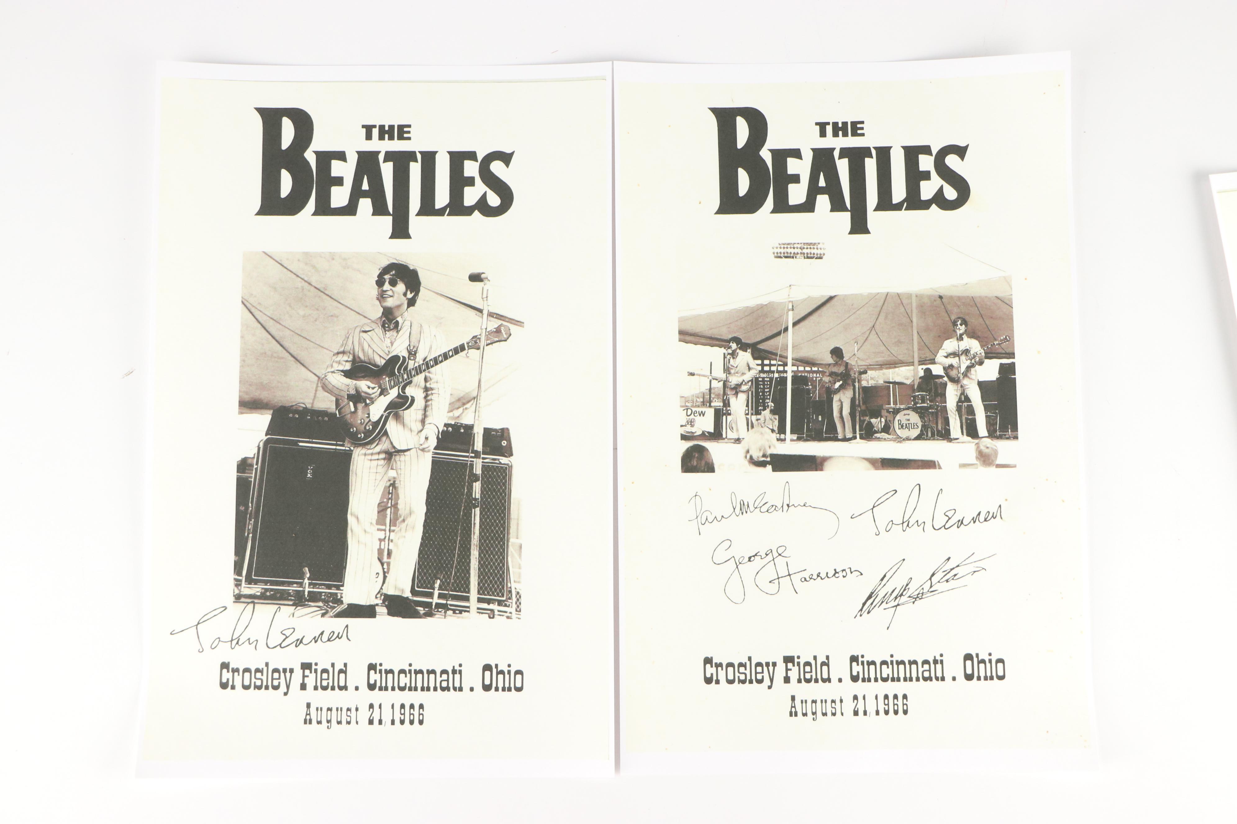 The Beatles Crosley Field Cincinnati Concert Reproduction Posters