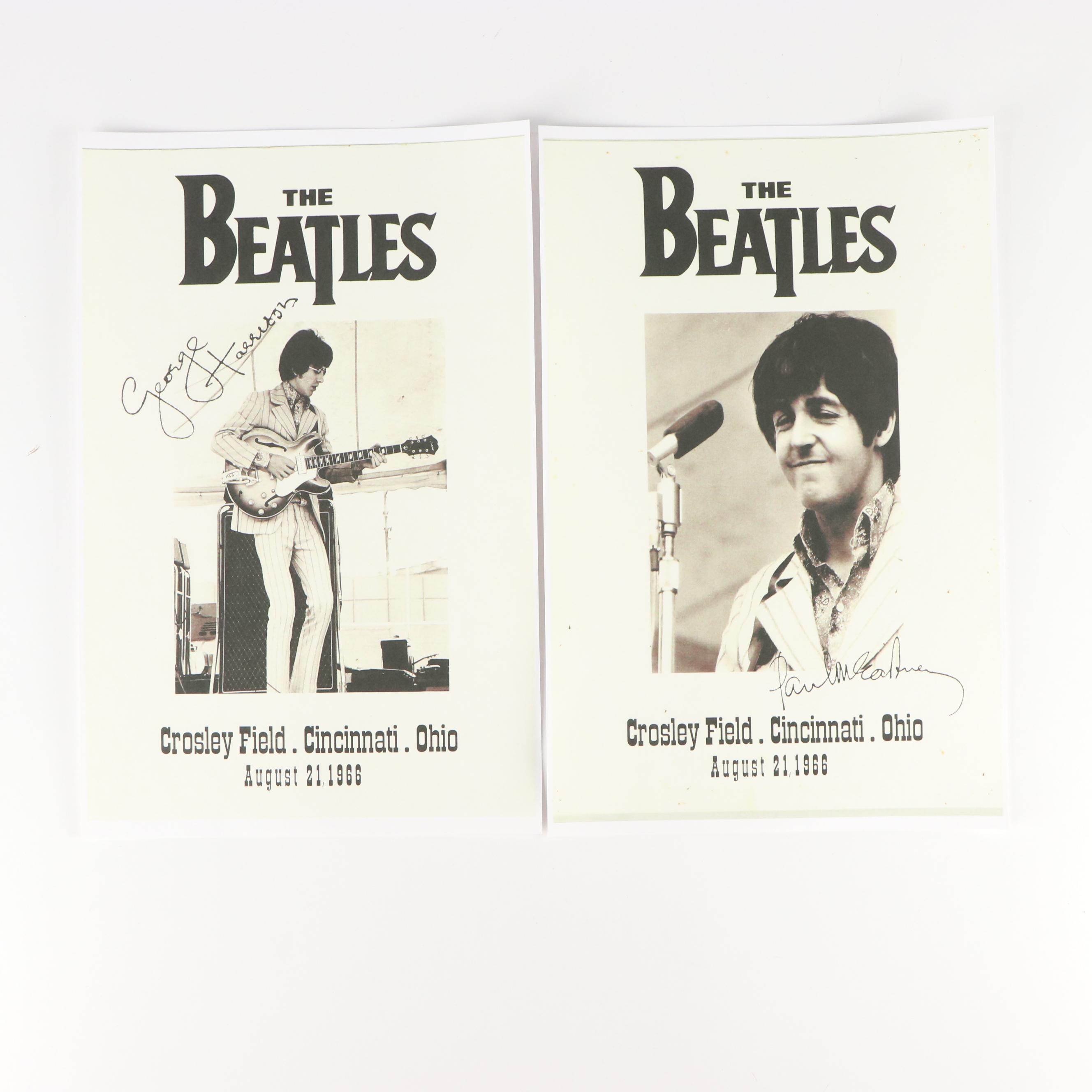 The Beatles Crosley Field Cincinnati Concert Reproduction Posters