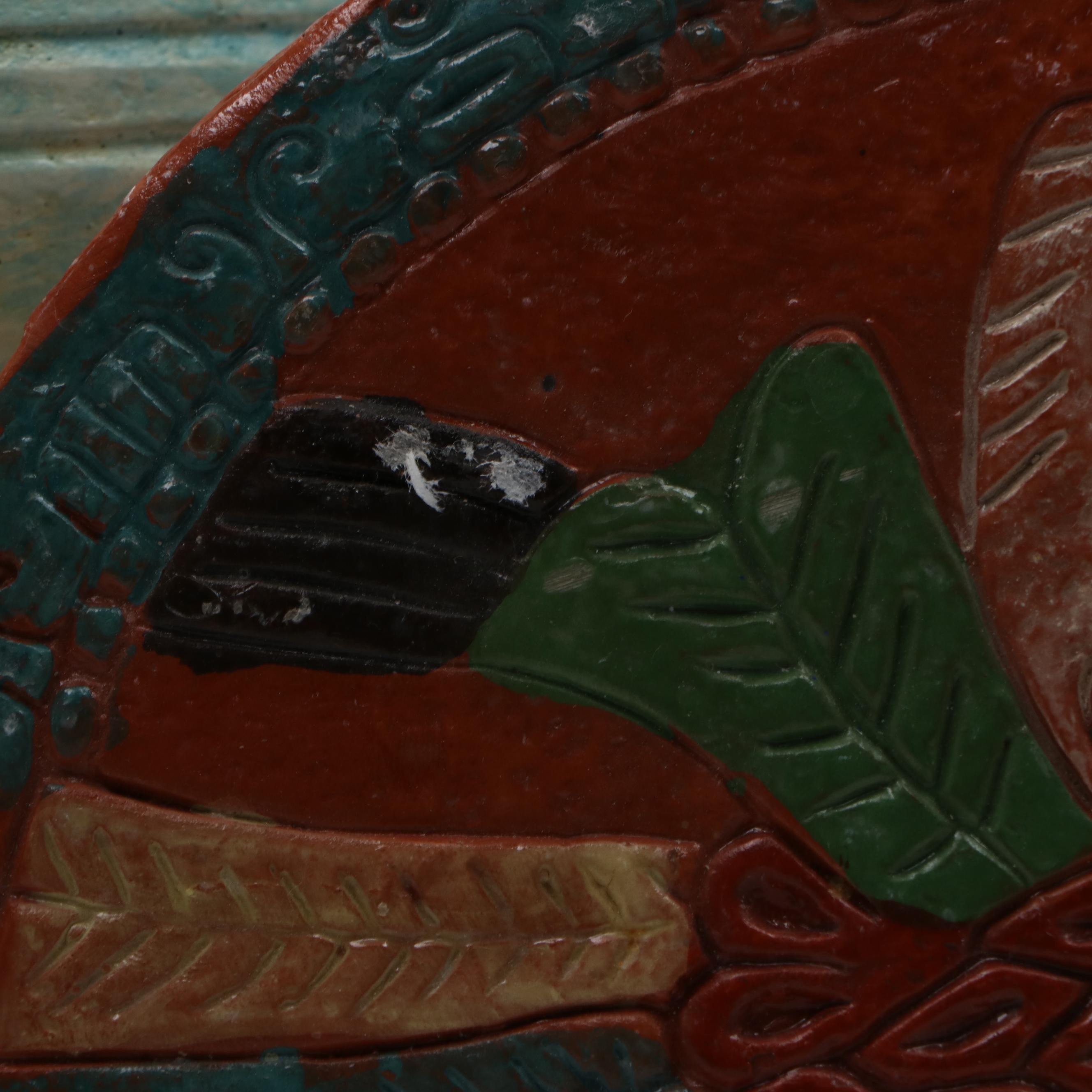 Art Pottery Ceramic Vase and Mexican Ceramic Thunderbird Trivet