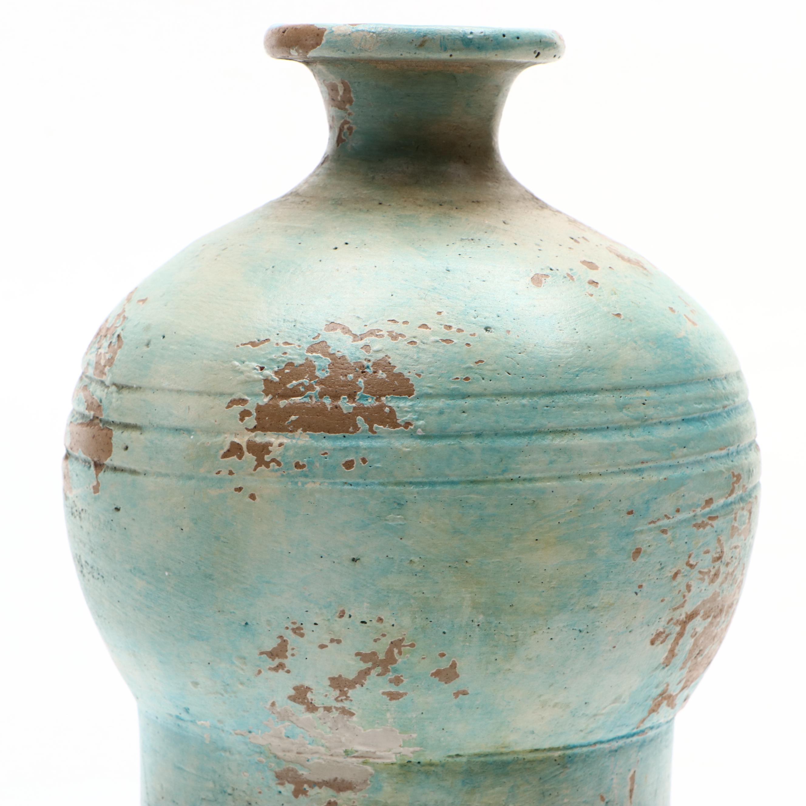 Art Pottery Ceramic Vase and Mexican Ceramic Thunderbird Trivet