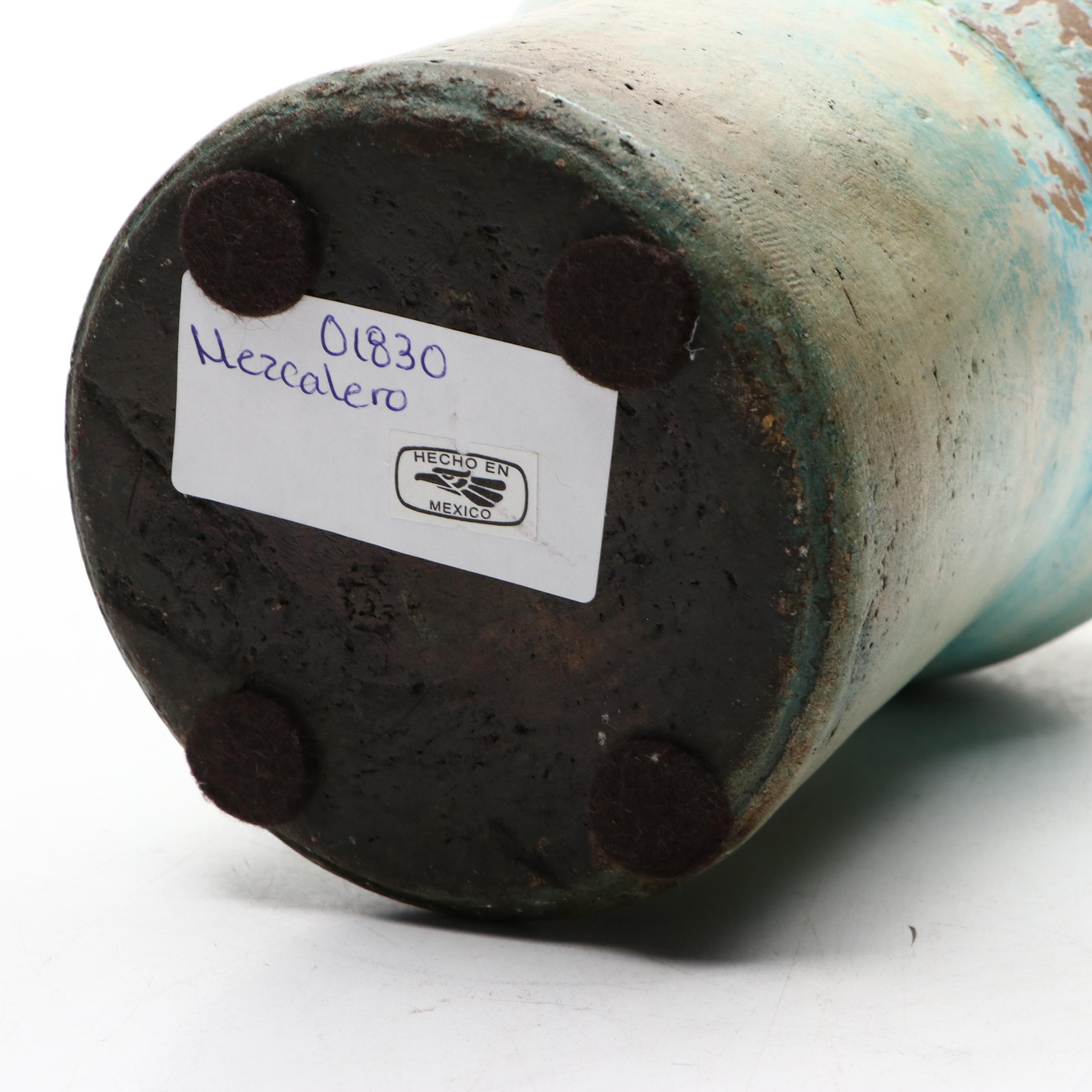 Art Pottery Ceramic Vase and Mexican Ceramic Thunderbird Trivet