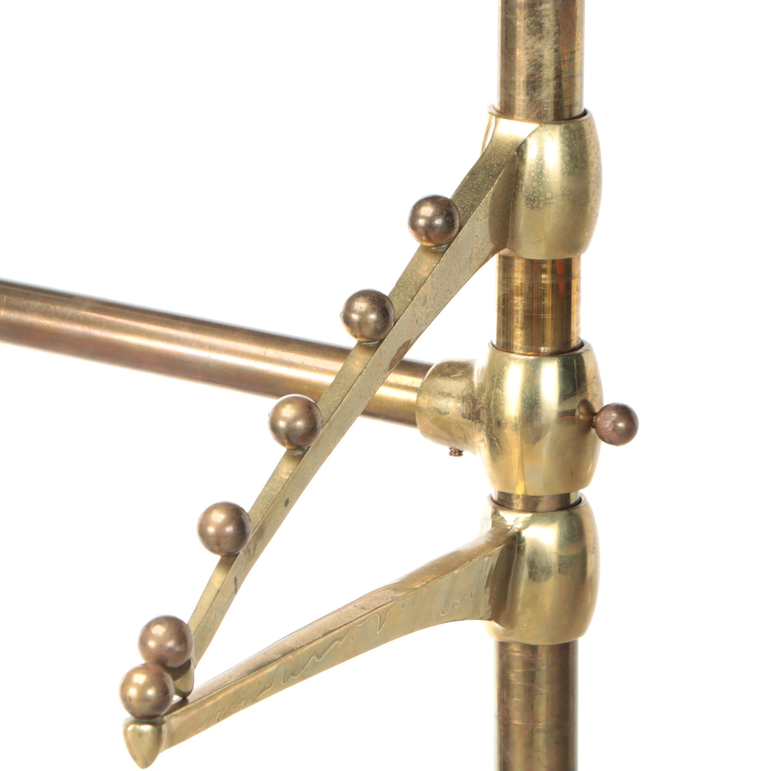 Victorian Brass Clothing Rack