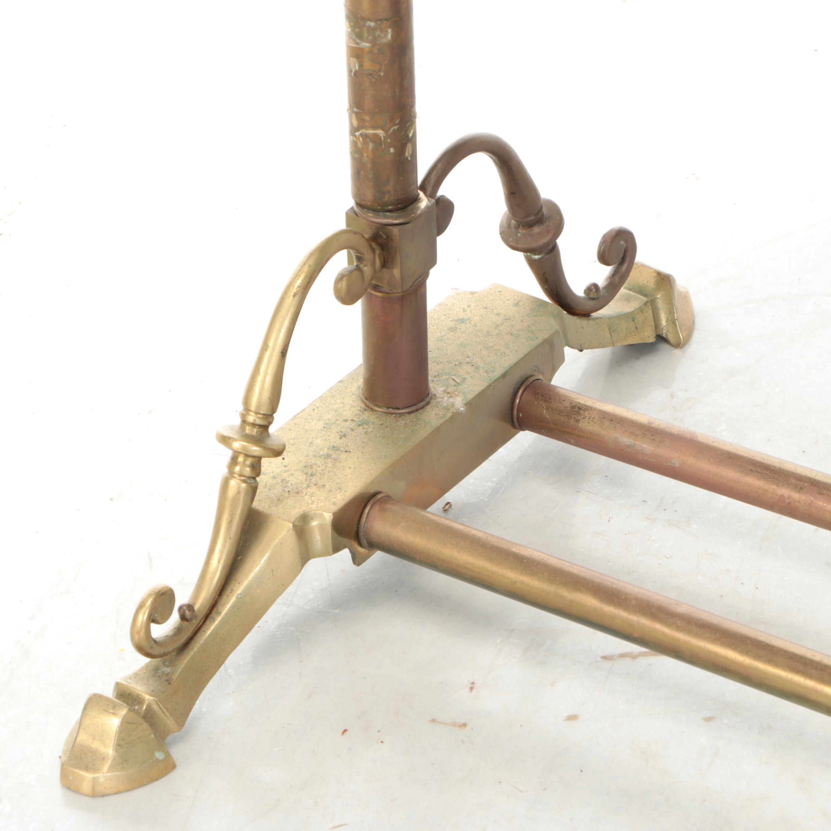 Victorian Brass Clothing Rack