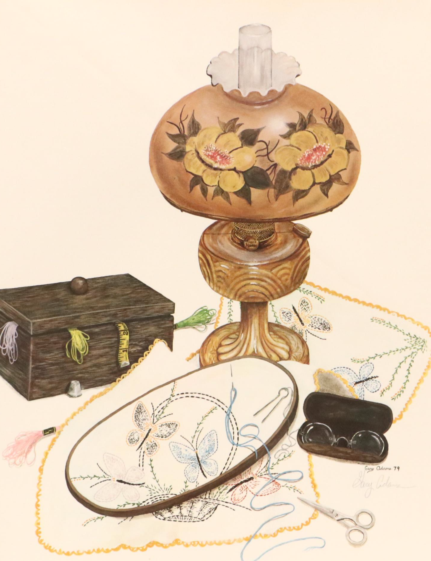 Ken Caringer and Gary Adams Offset Lithographs "School Time" and "Lady's Touch"