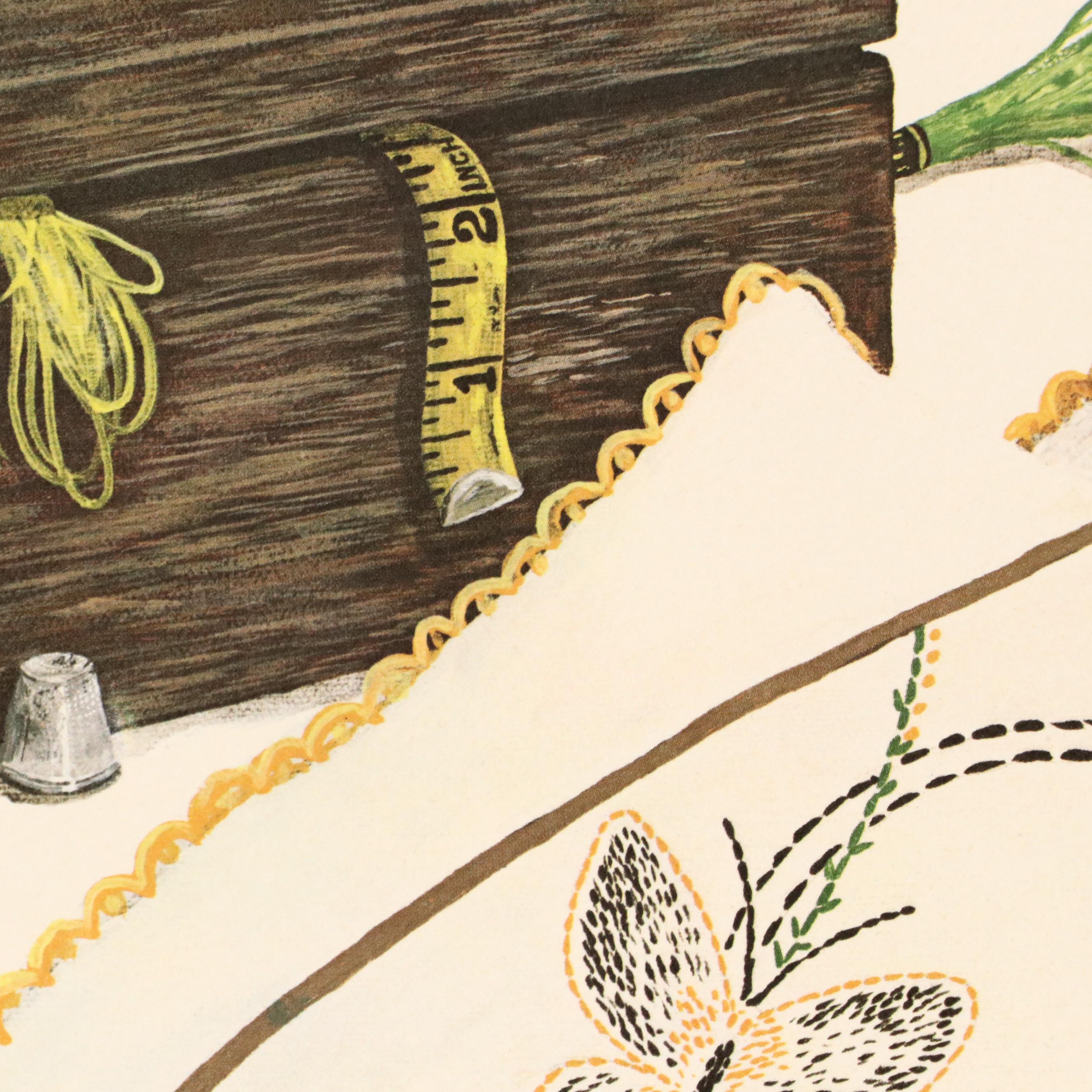 Ken Caringer and Gary Adams Offset Lithographs "School Time" and "Lady's Touch"