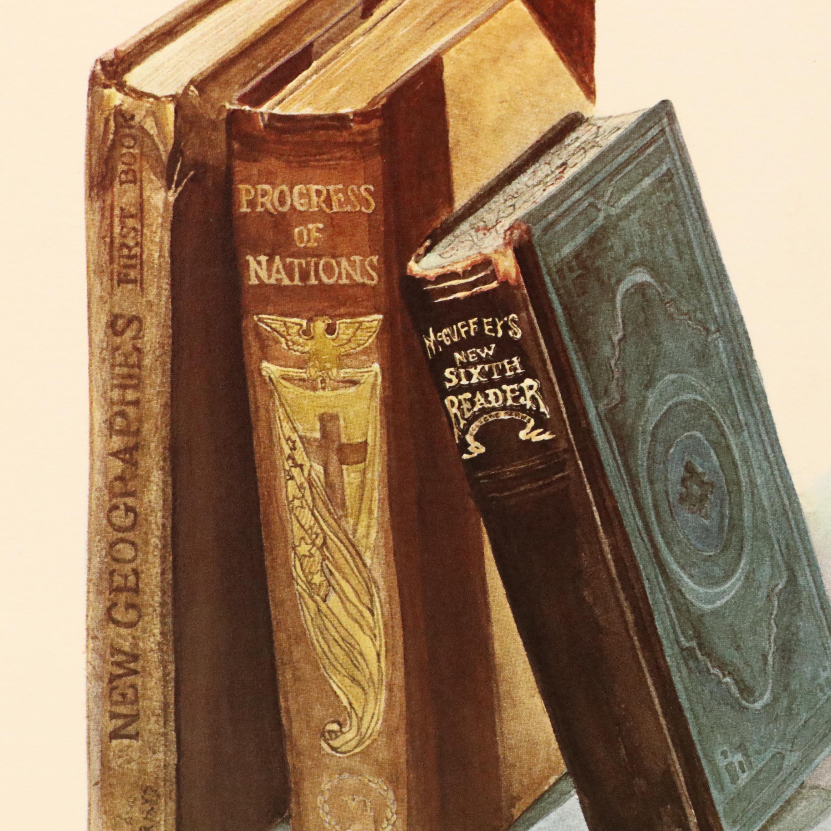 Ken Caringer and Gary Adams Offset Lithographs "School Time" and "Lady's Touch"