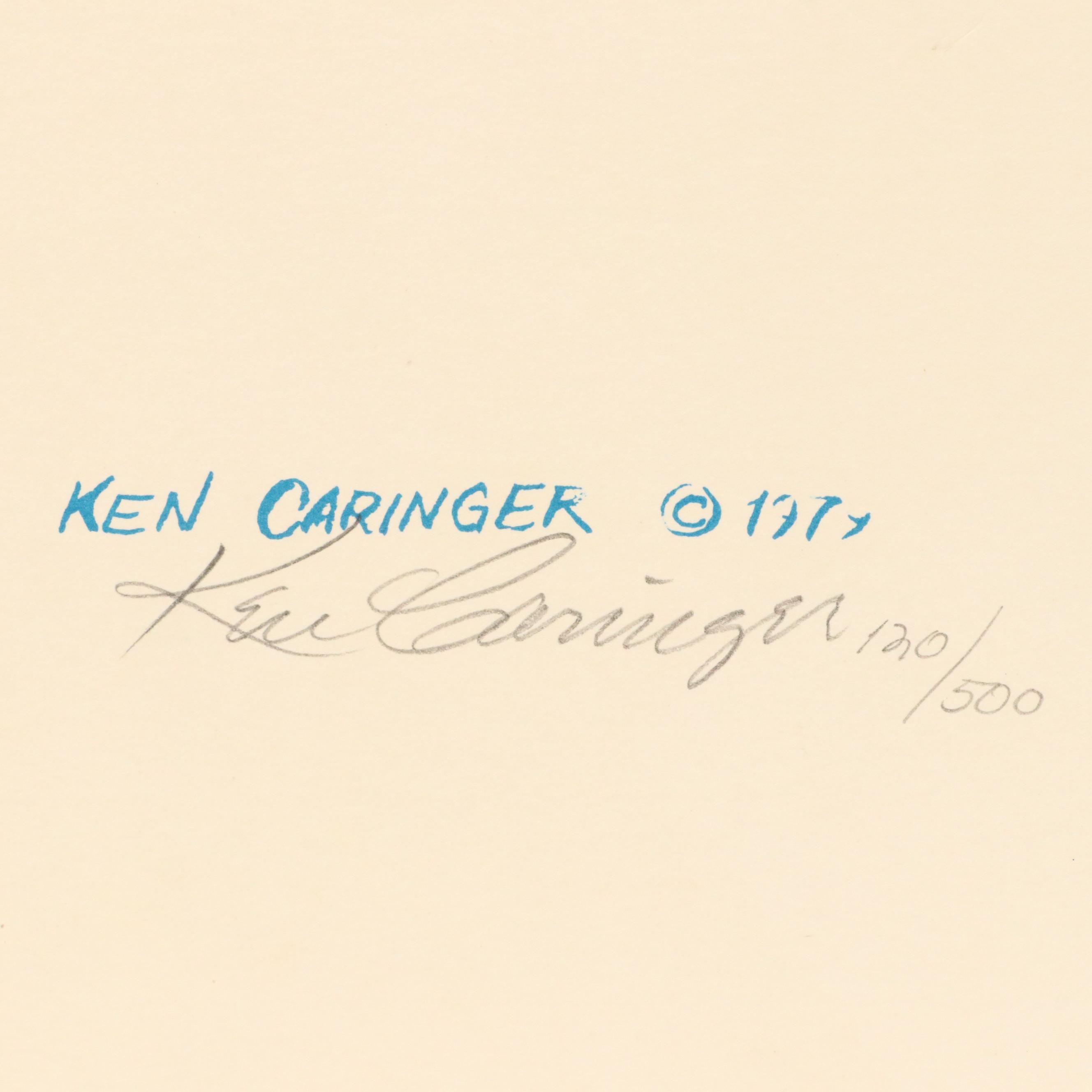 Ken Caringer and Gary Adams Offset Lithographs "School Time" and "Lady's Touch"