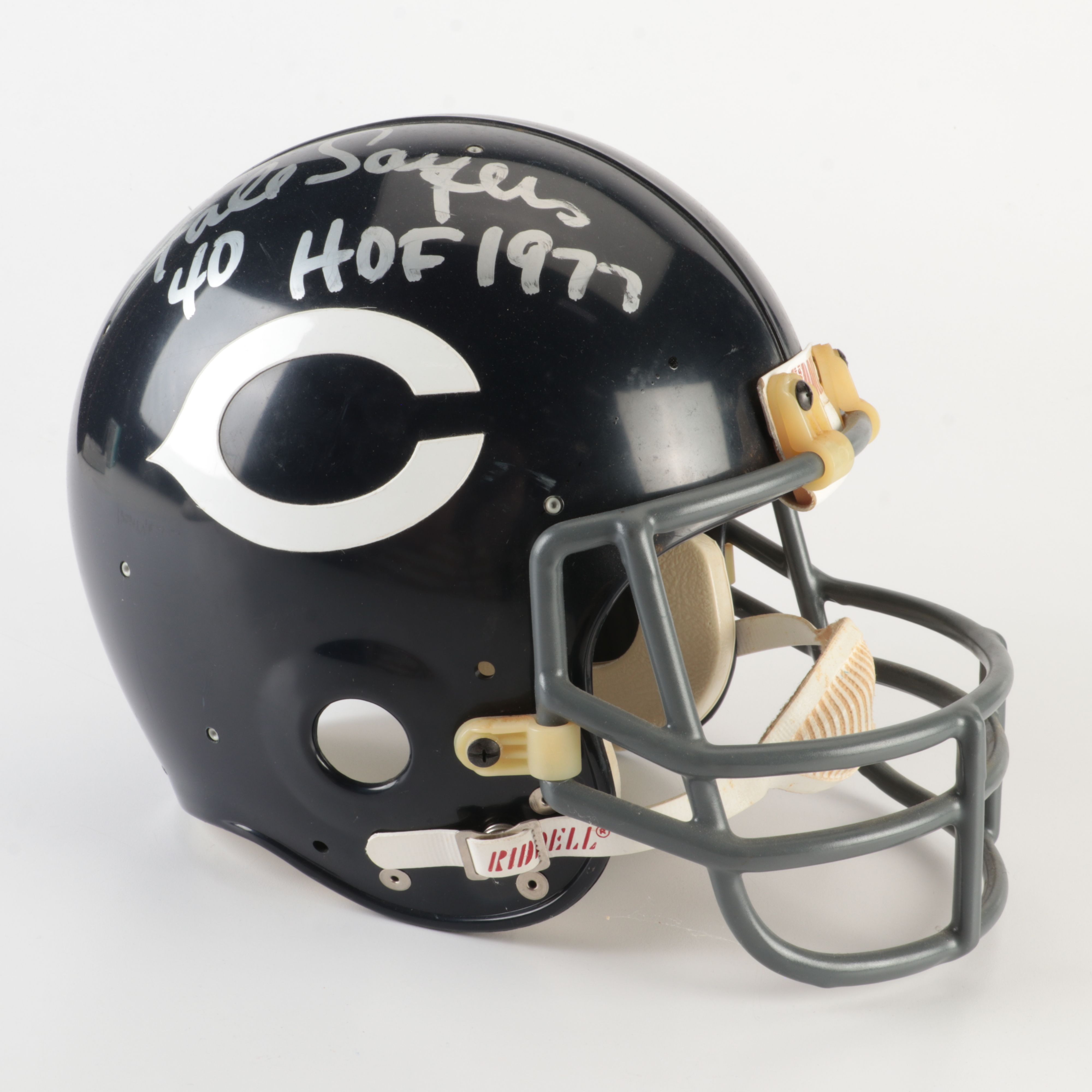 Gale Sayers Signed "HOF 1977" Chicago Bears Full-Size Riddell Football Helmet