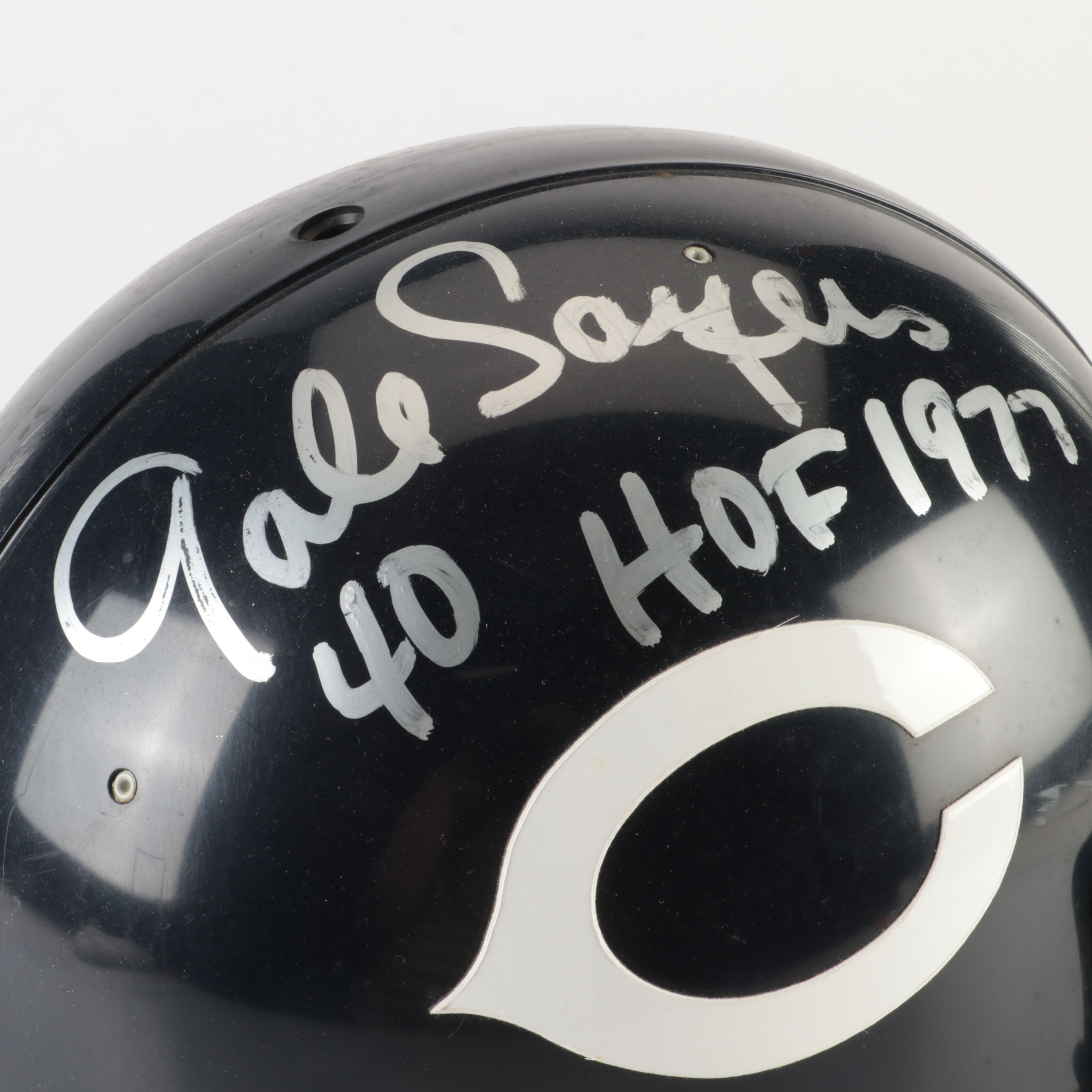 Gale Sayers Signed "HOF 1977" Chicago Bears Full-Size Riddell Football Helmet
