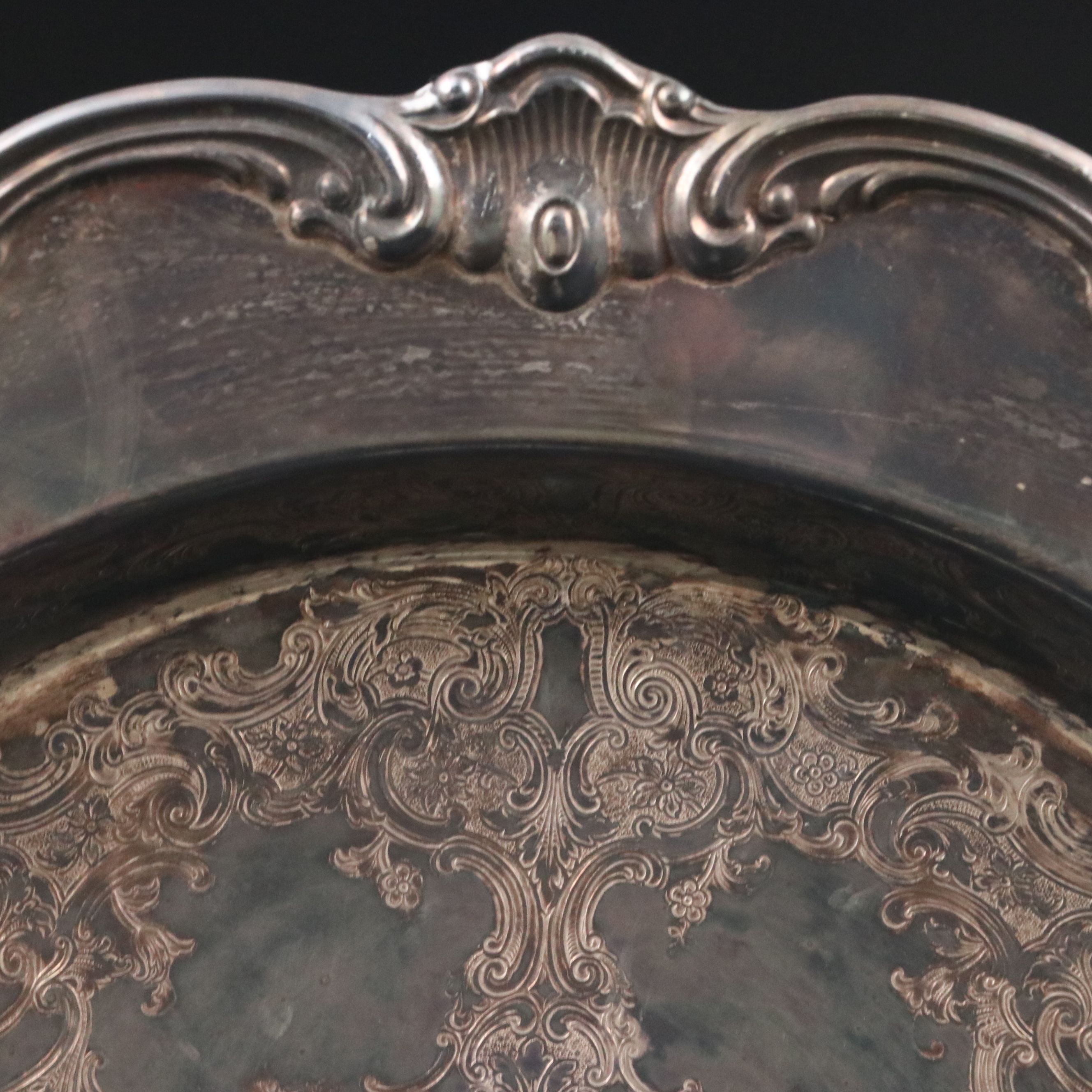 Hunt Sterling Bowl, Duchin Sterling Shakers, and Silver Plate Round Trays