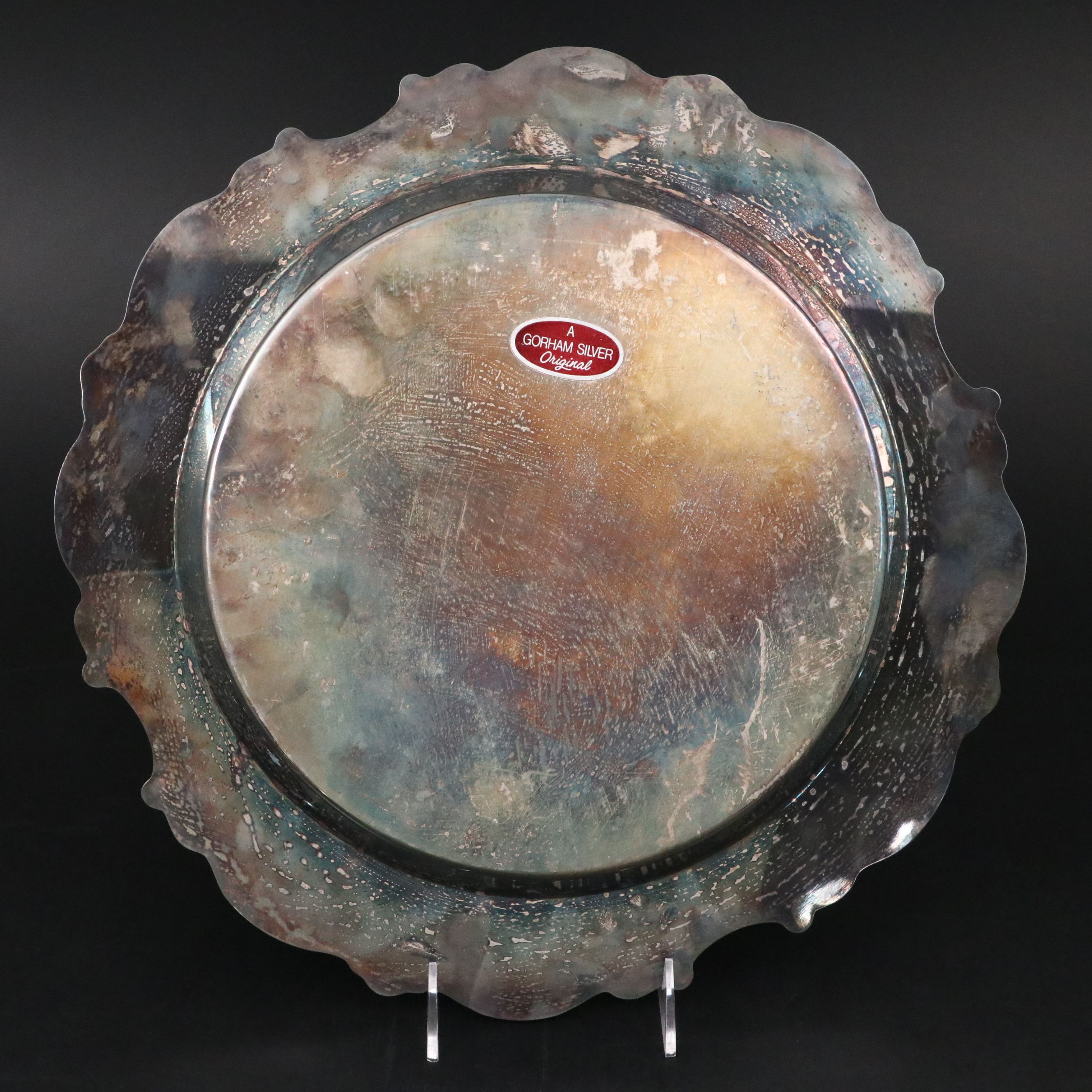 Hunt Sterling Bowl, Duchin Sterling Shakers, and Silver Plate Round Trays