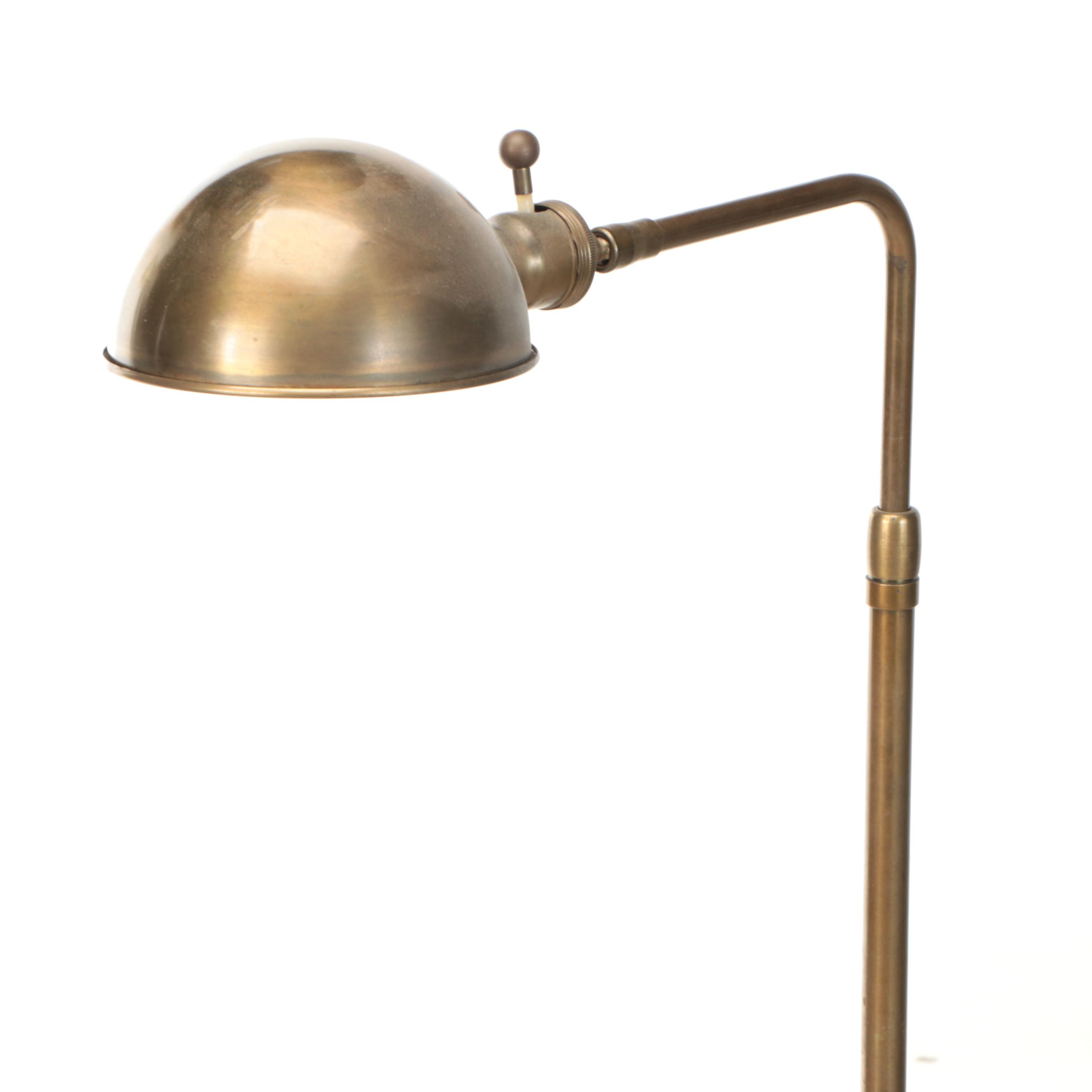 MCM Brass Pharmacy Style Floor Lamp