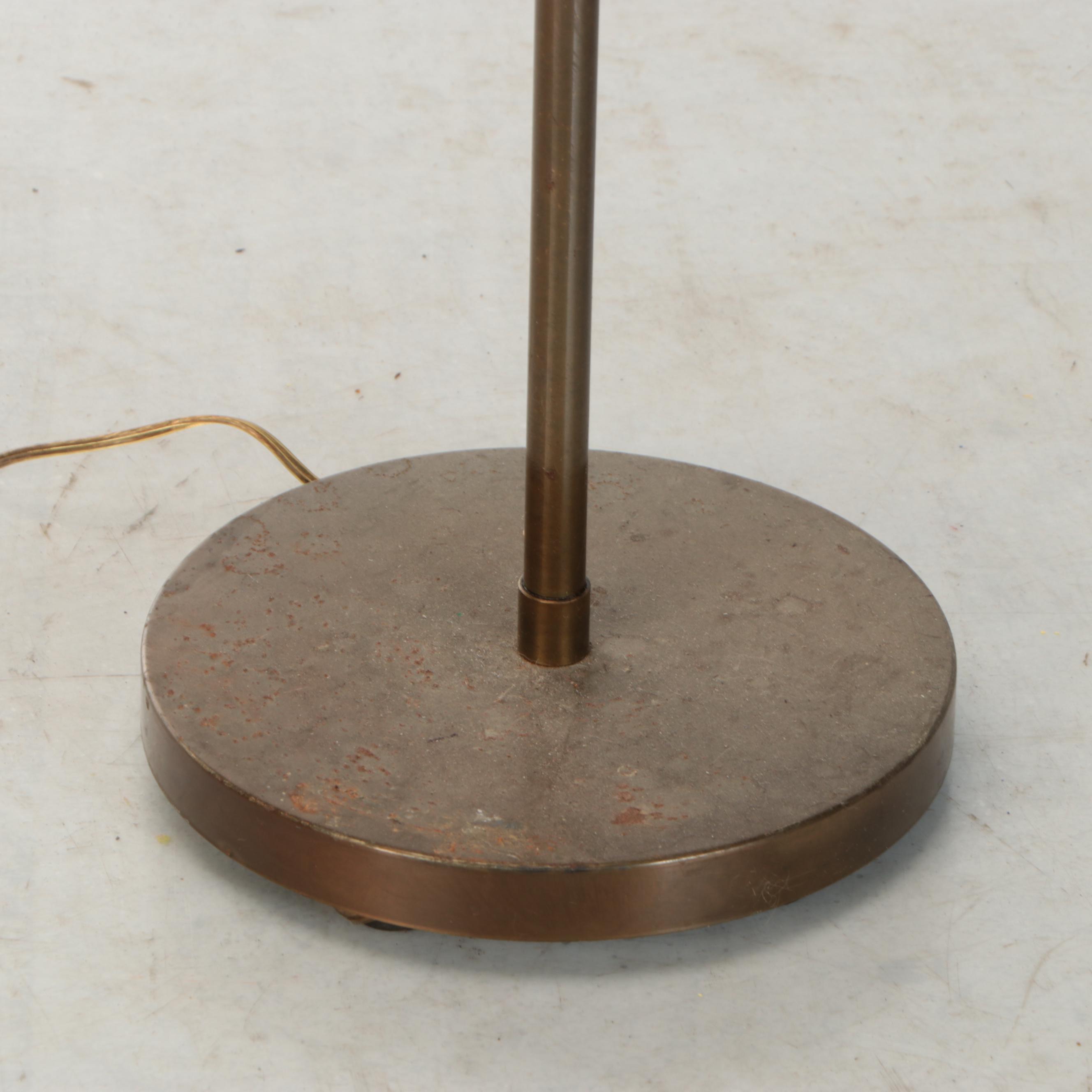 MCM Brass Pharmacy Style Floor Lamp