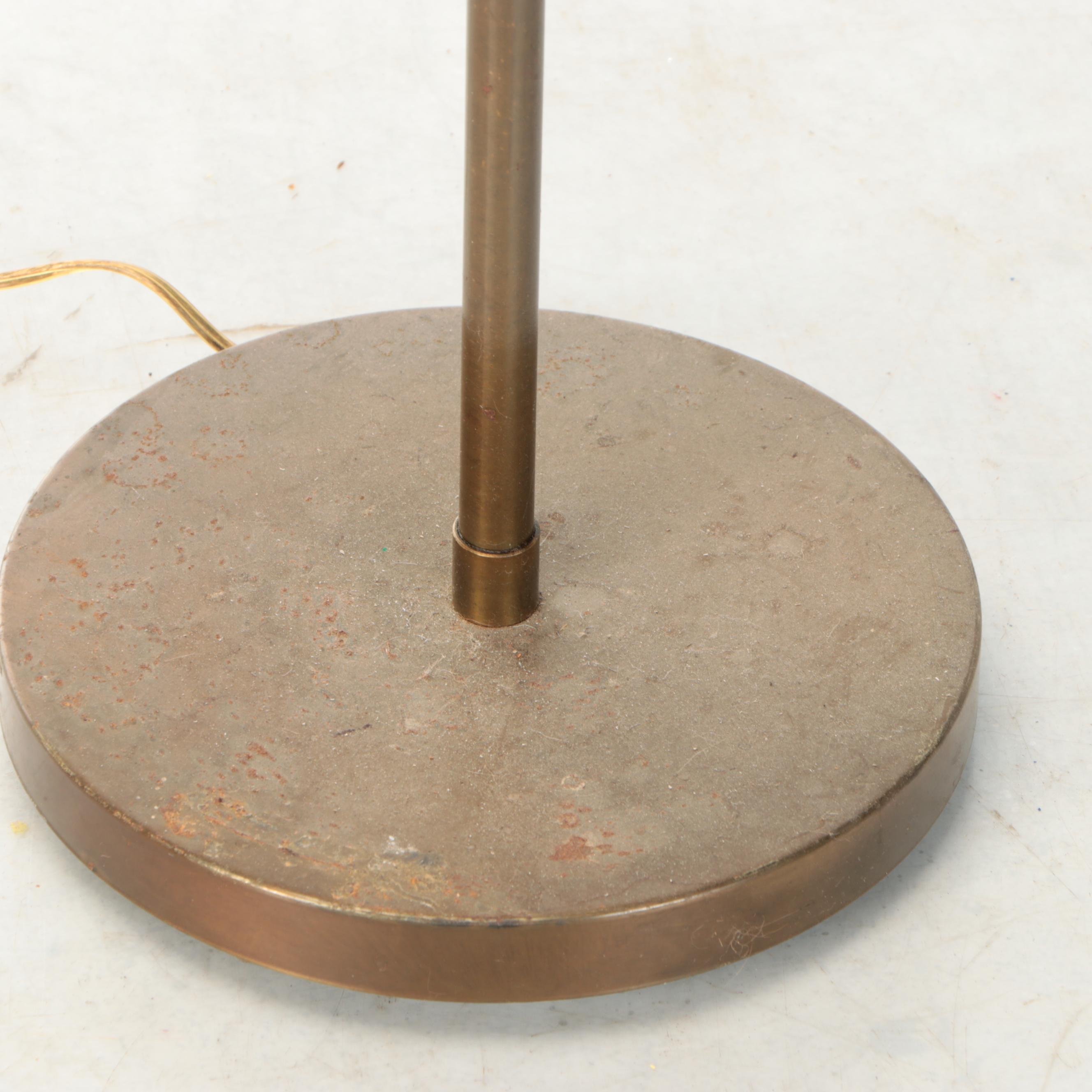 MCM Brass Pharmacy Style Floor Lamp