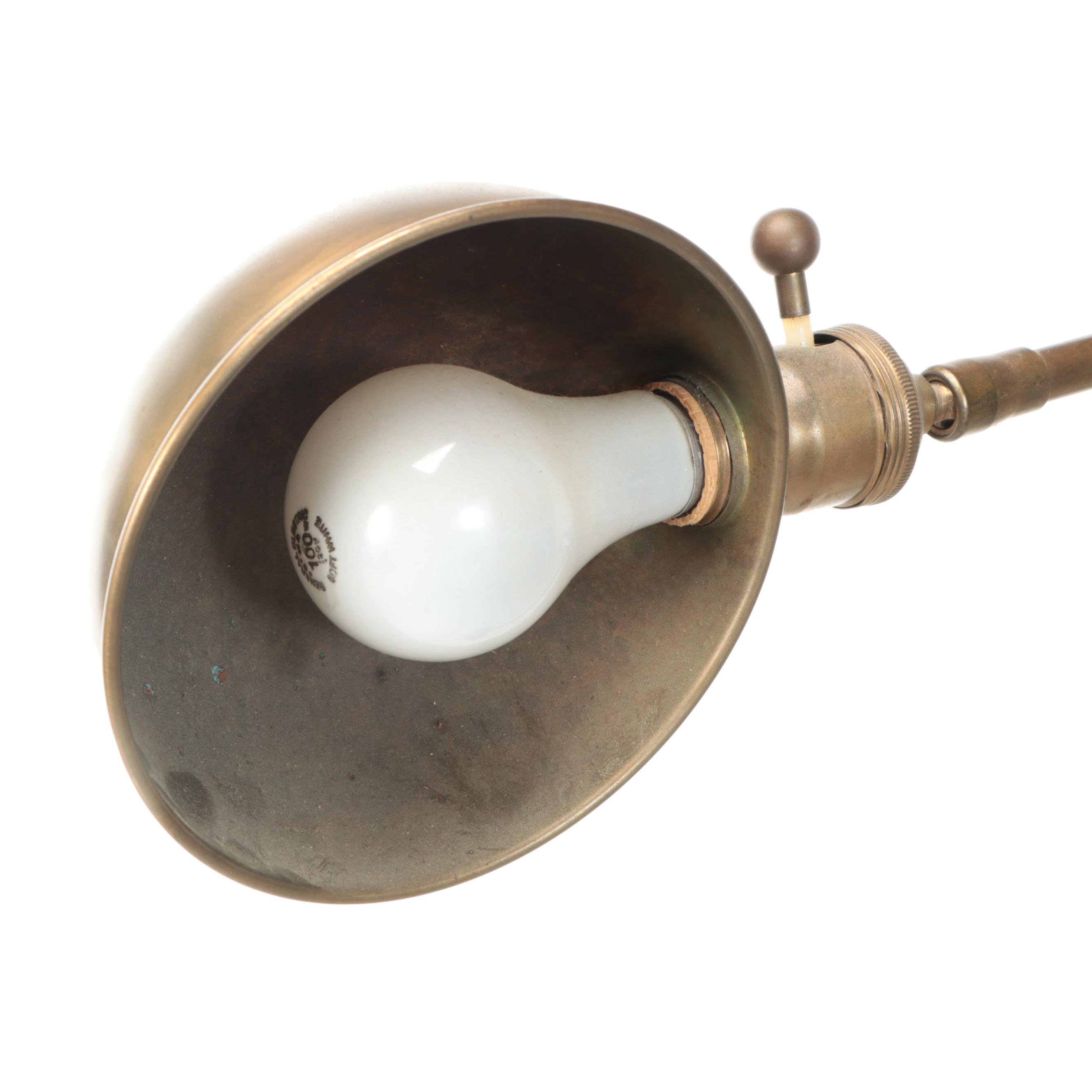 MCM Brass Pharmacy Style Floor Lamp