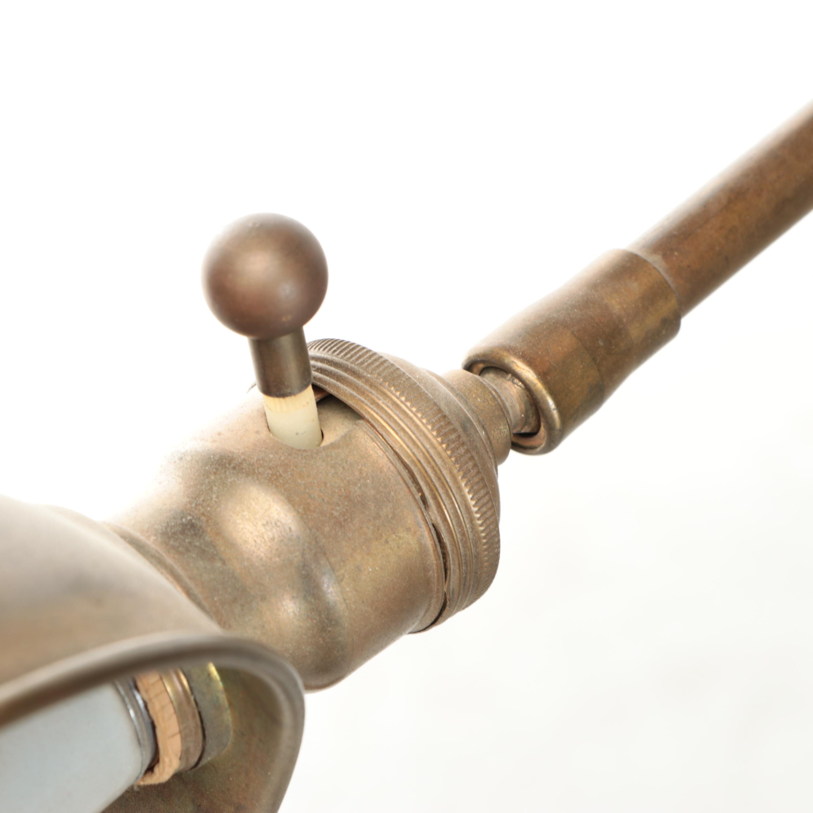 MCM Brass Pharmacy Style Floor Lamp