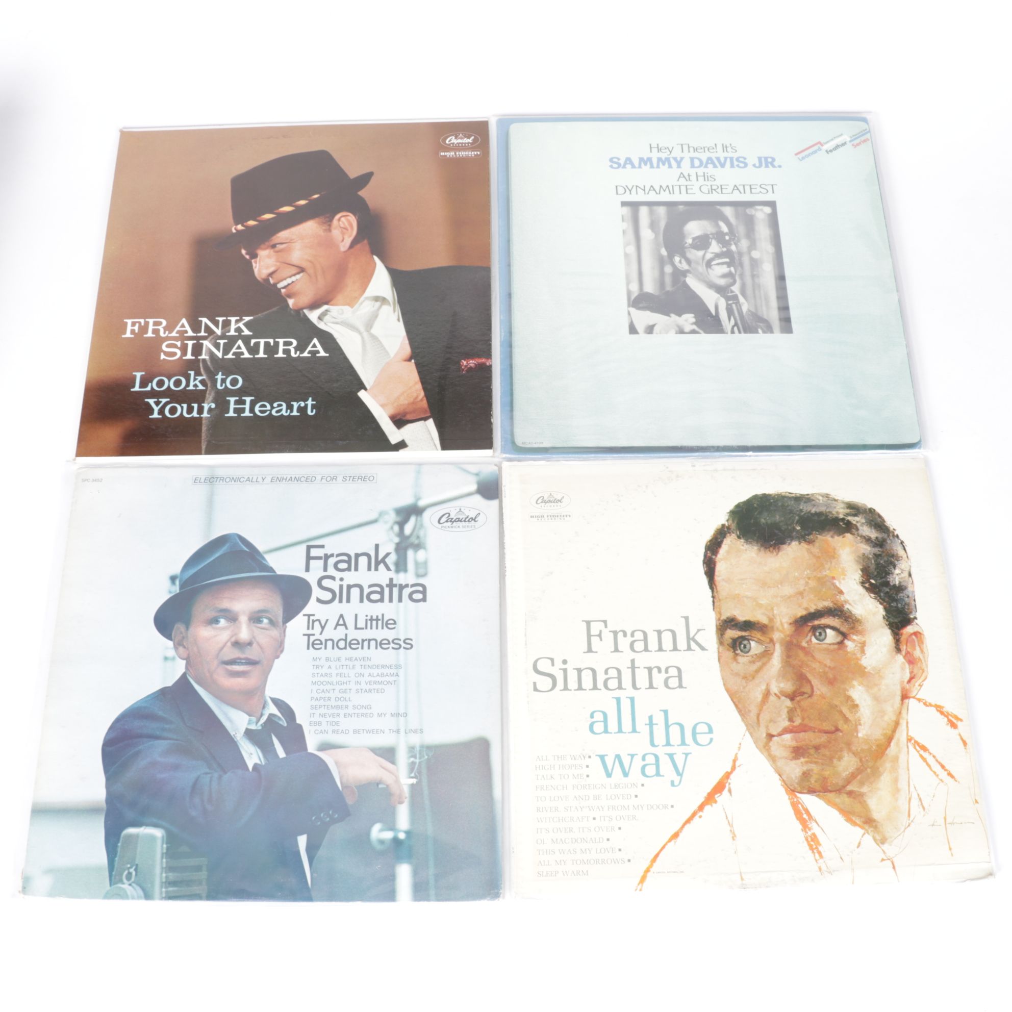 Frank Sinatra, Sammy Davis Jr., Nat King Cole and More Vinyl Record Albums