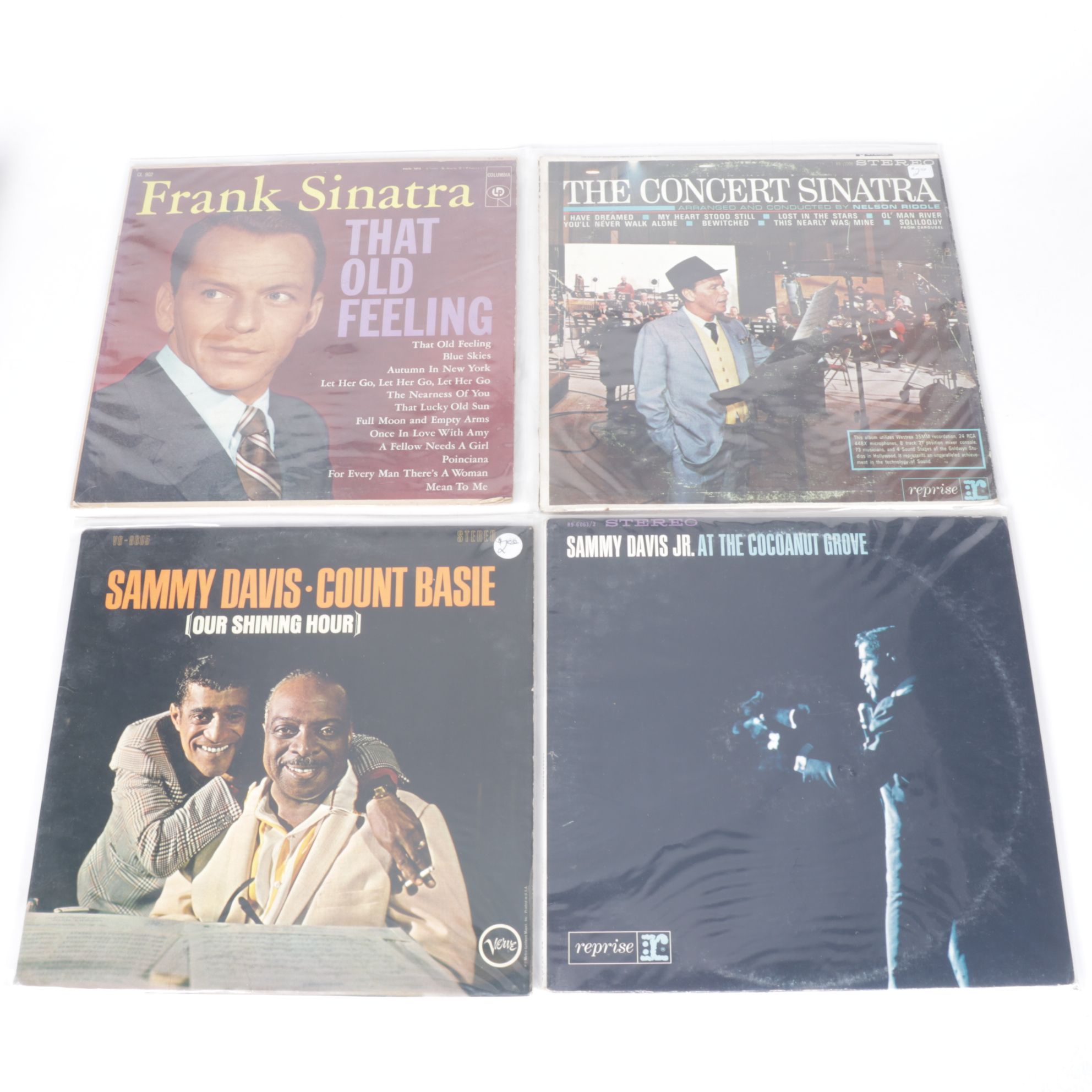 Frank Sinatra, Sammy Davis Jr., Nat King Cole and More Vinyl Record Albums