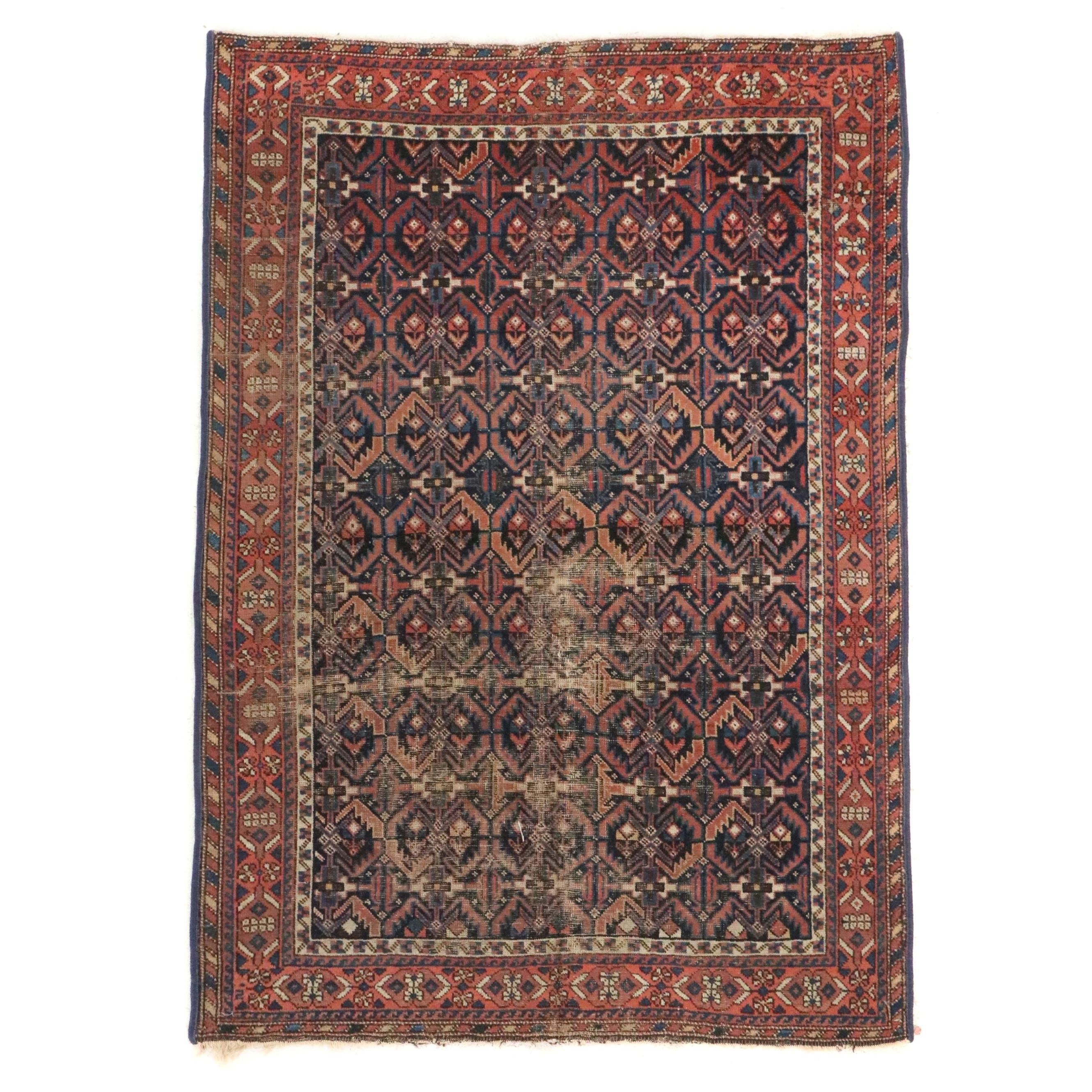 4'1 x 5'10 Hand-Knotted Persian Veramin Area Rug