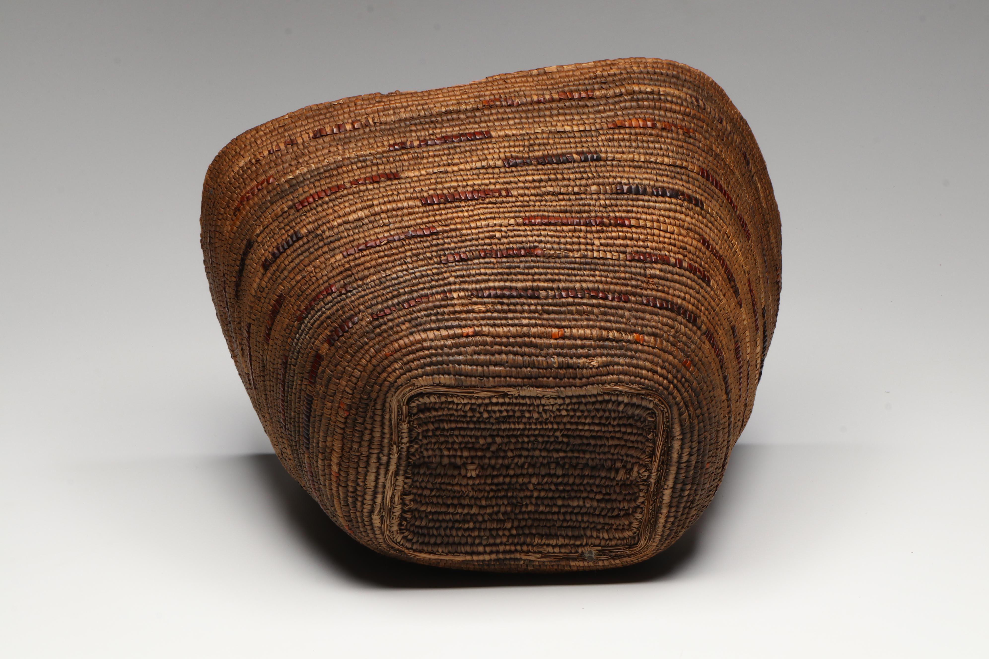 Indigenous Northern Puget Sound/Cascades Rectangular Coiled Basket