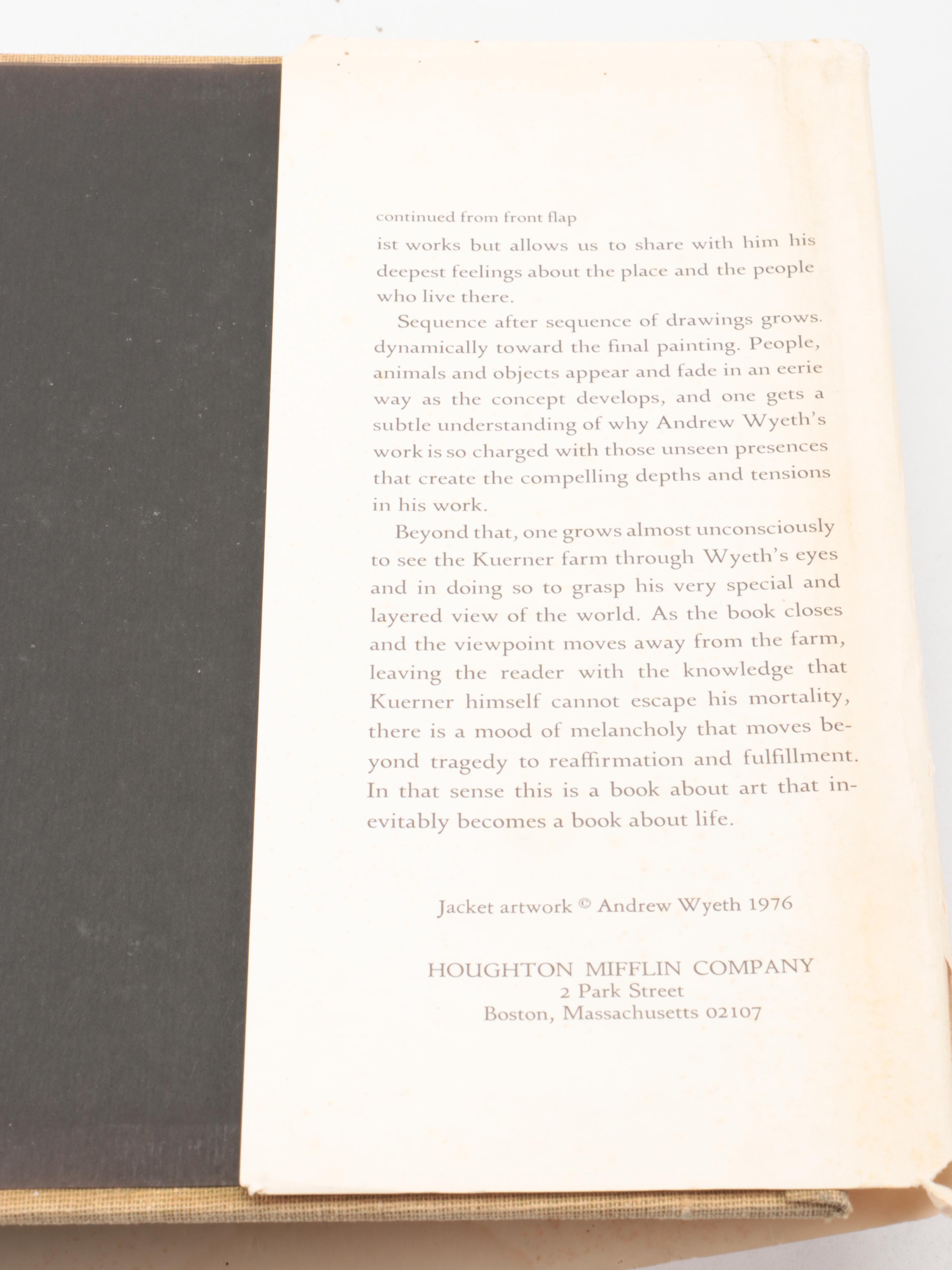 First Printing "Wyeth at Kuerners" with Preface by Betsy James Wyeth, 1976