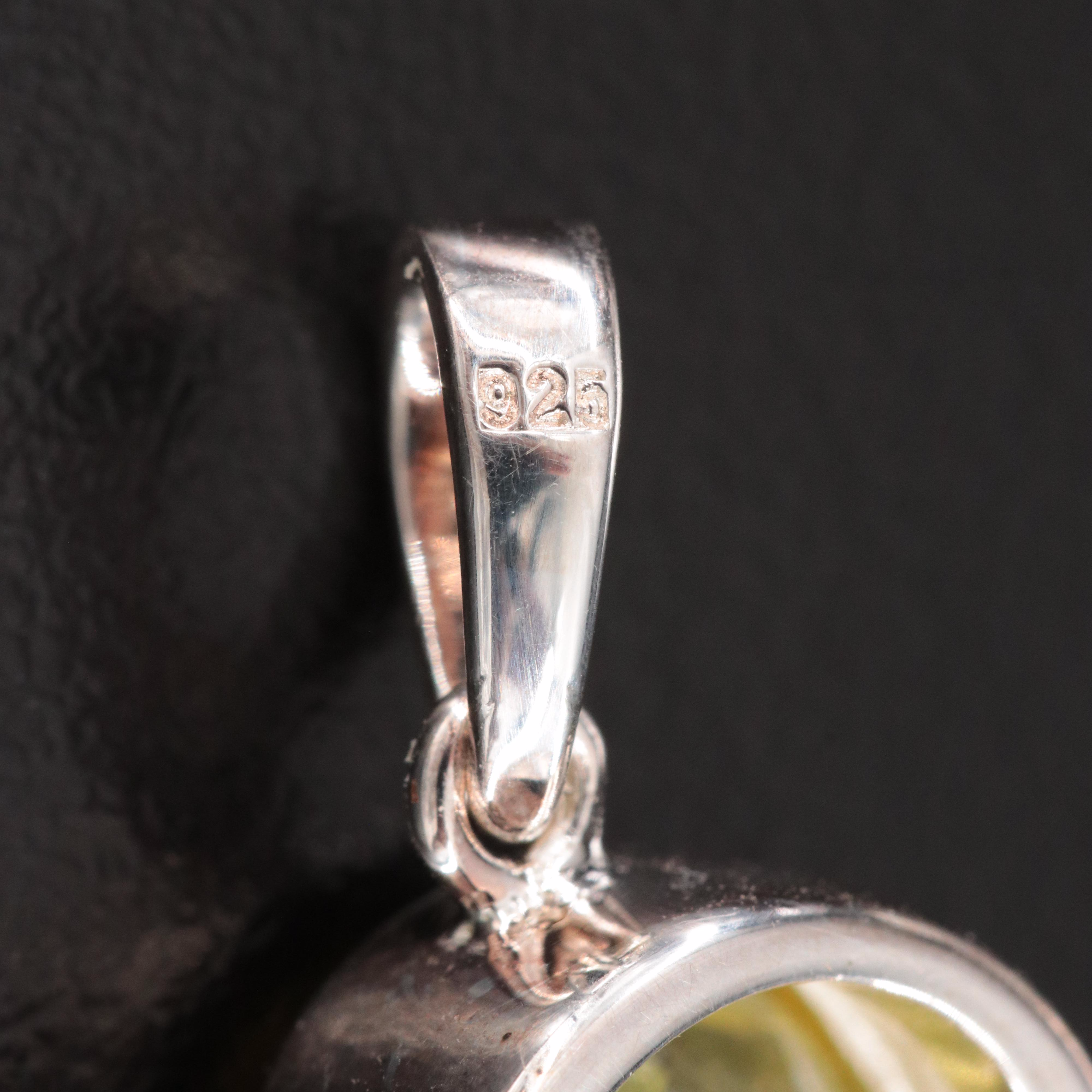 Sterling Citrine Pendant