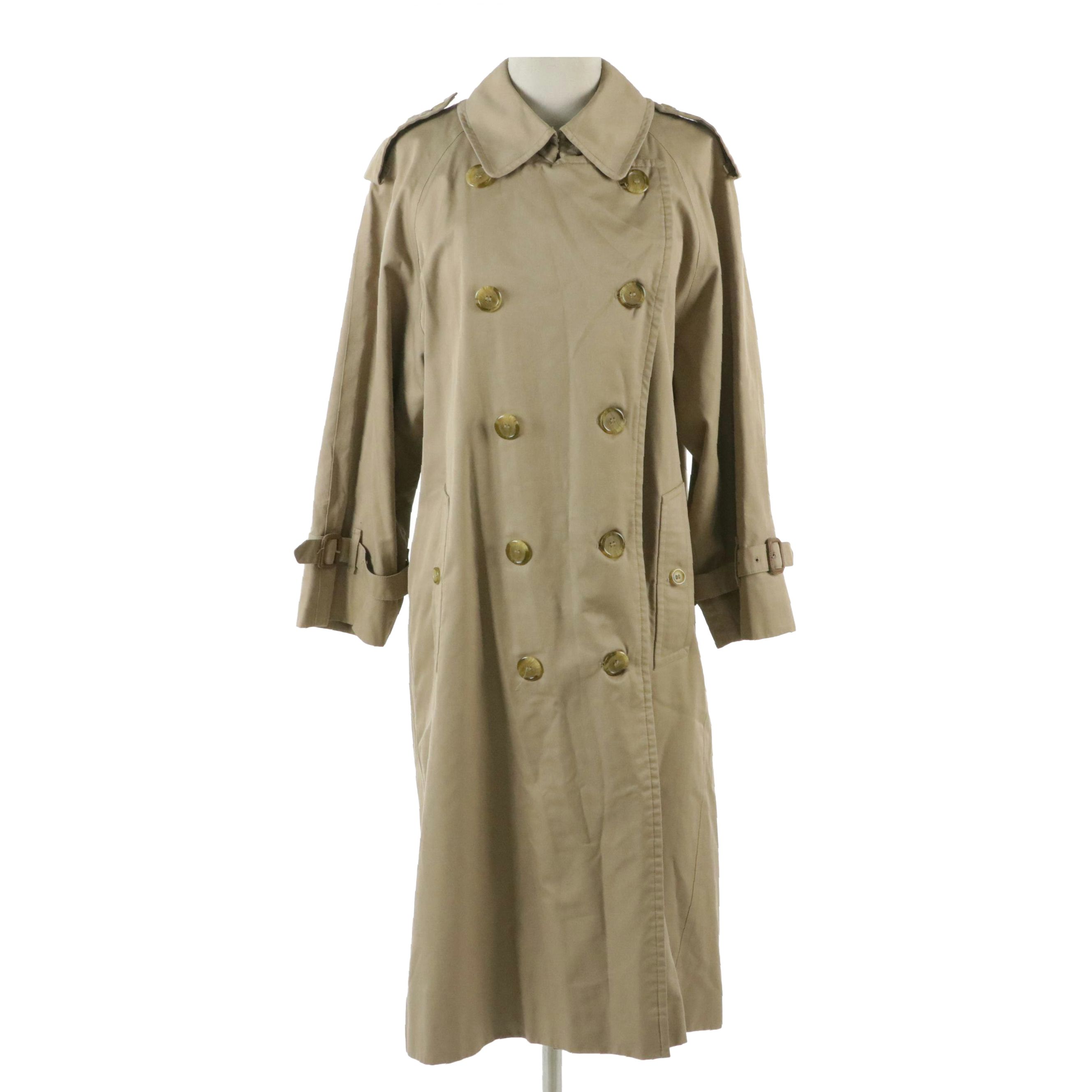 Burberrys of London Cotton Gabardine Double-Breasted Trench Coat