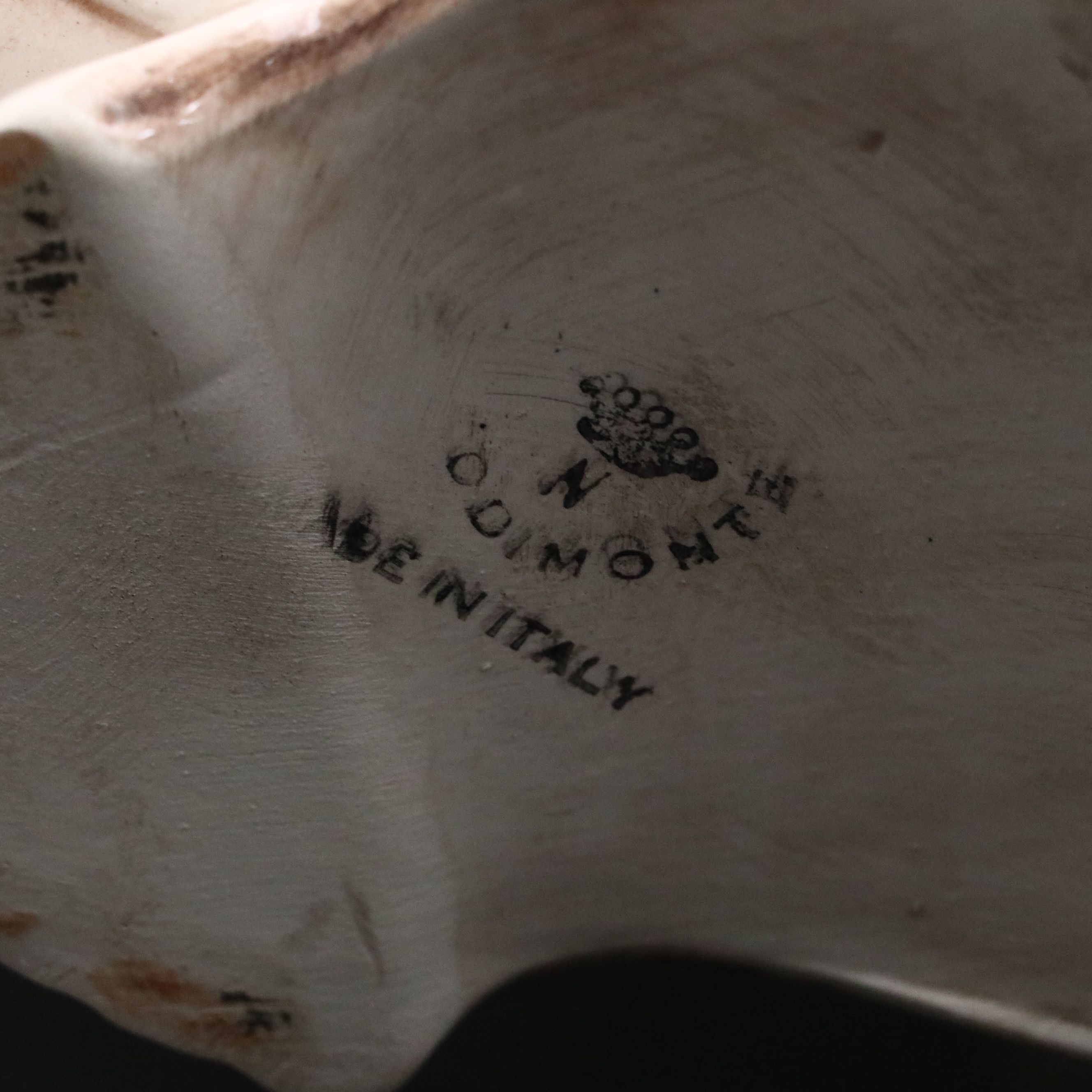 Capodimonte Ceramic Floral Figure with Floral Vase