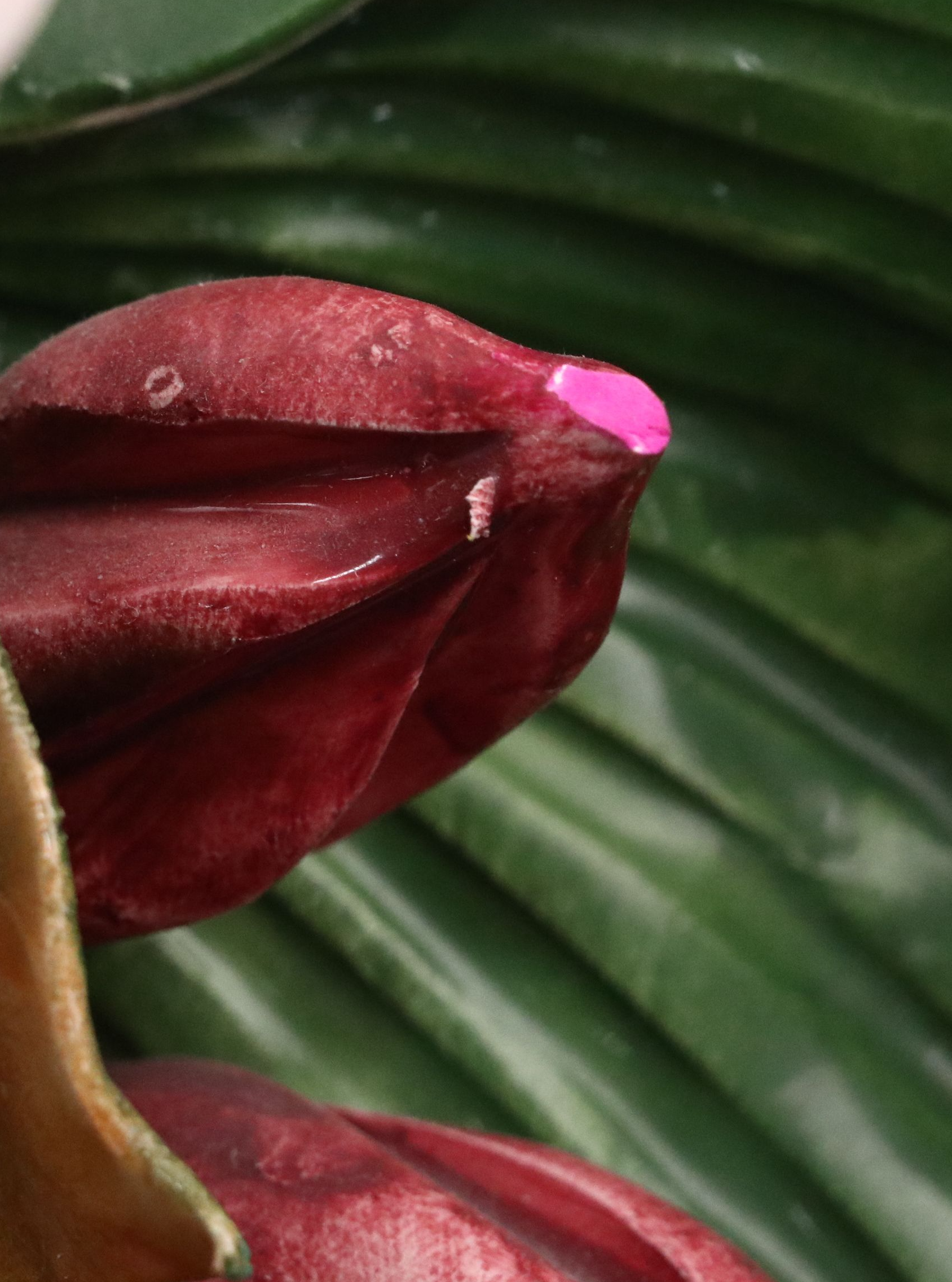 Capodimonte Ceramic Floral Figure with Floral Vase