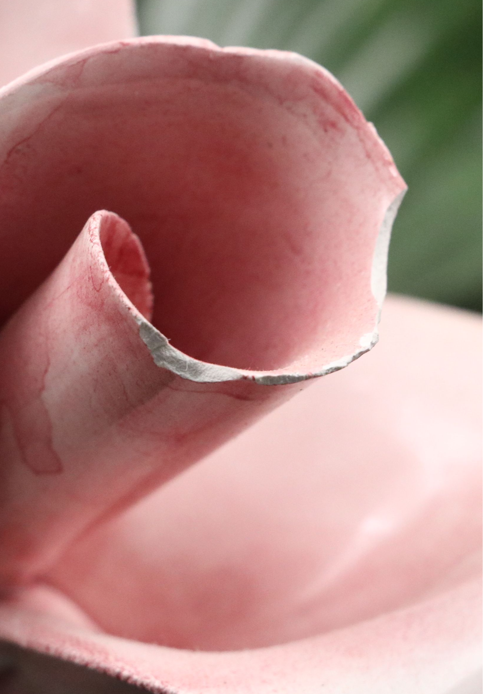 Capodimonte Ceramic Floral Figure with Floral Vase