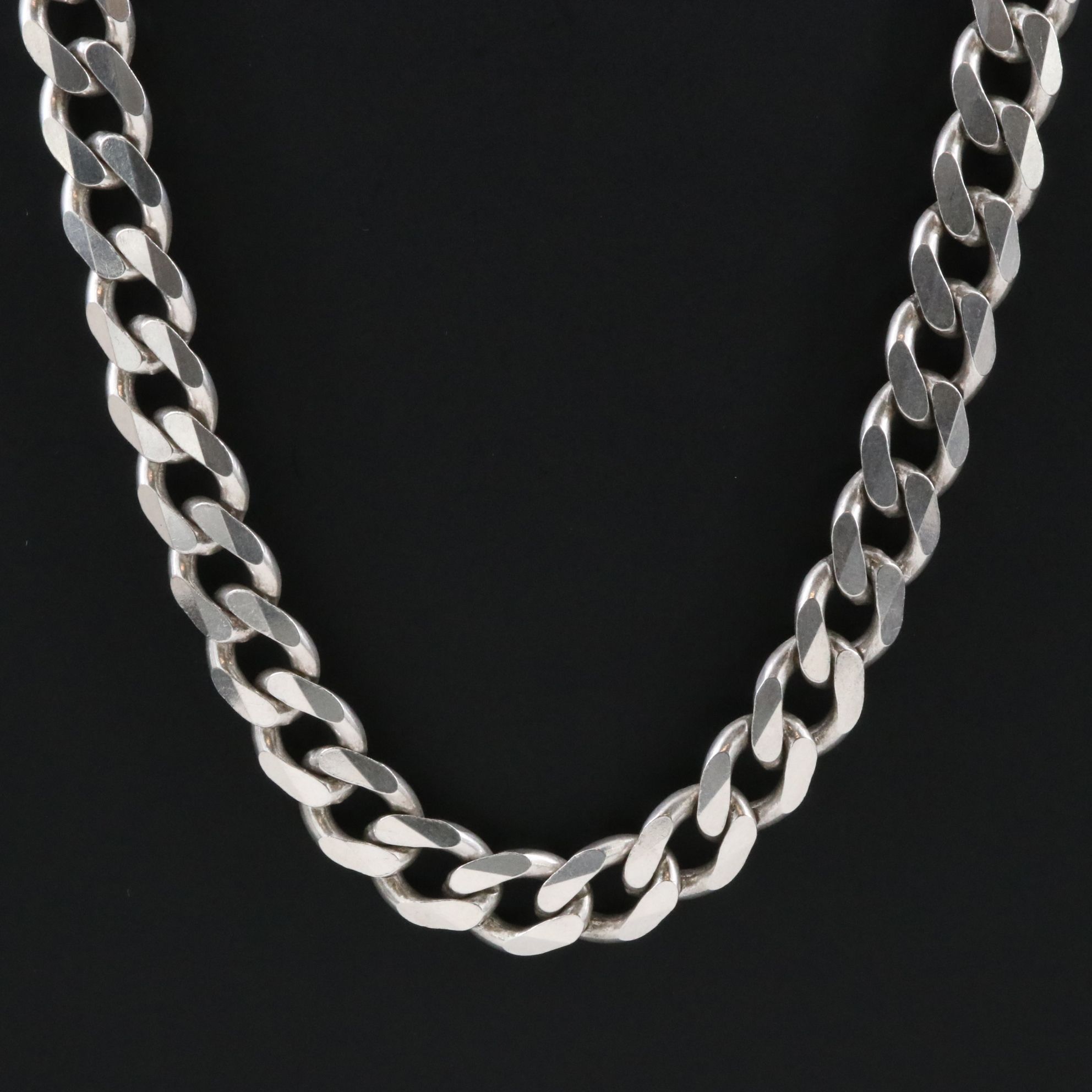 Sterling Curb Chain Necklace